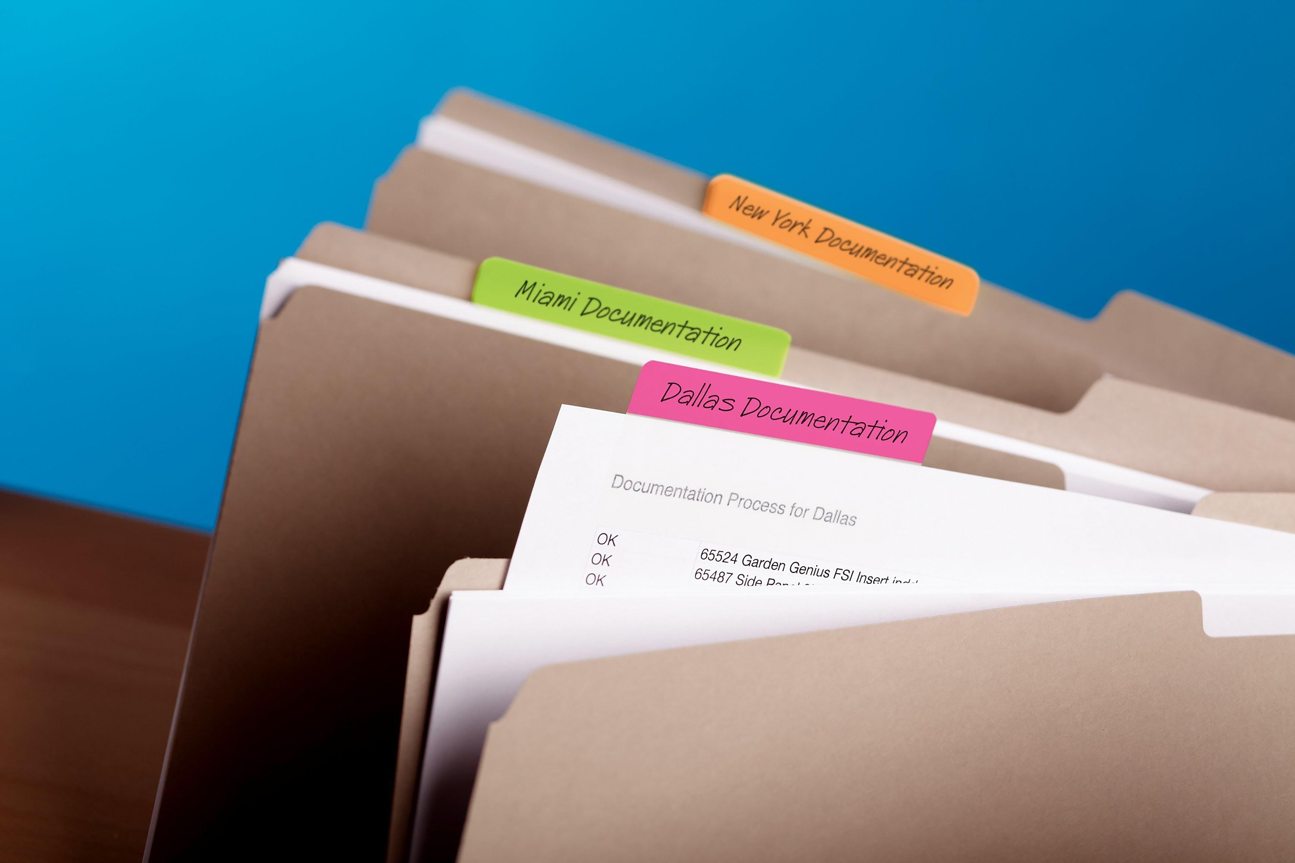 Post-it Filing Tabs, 2