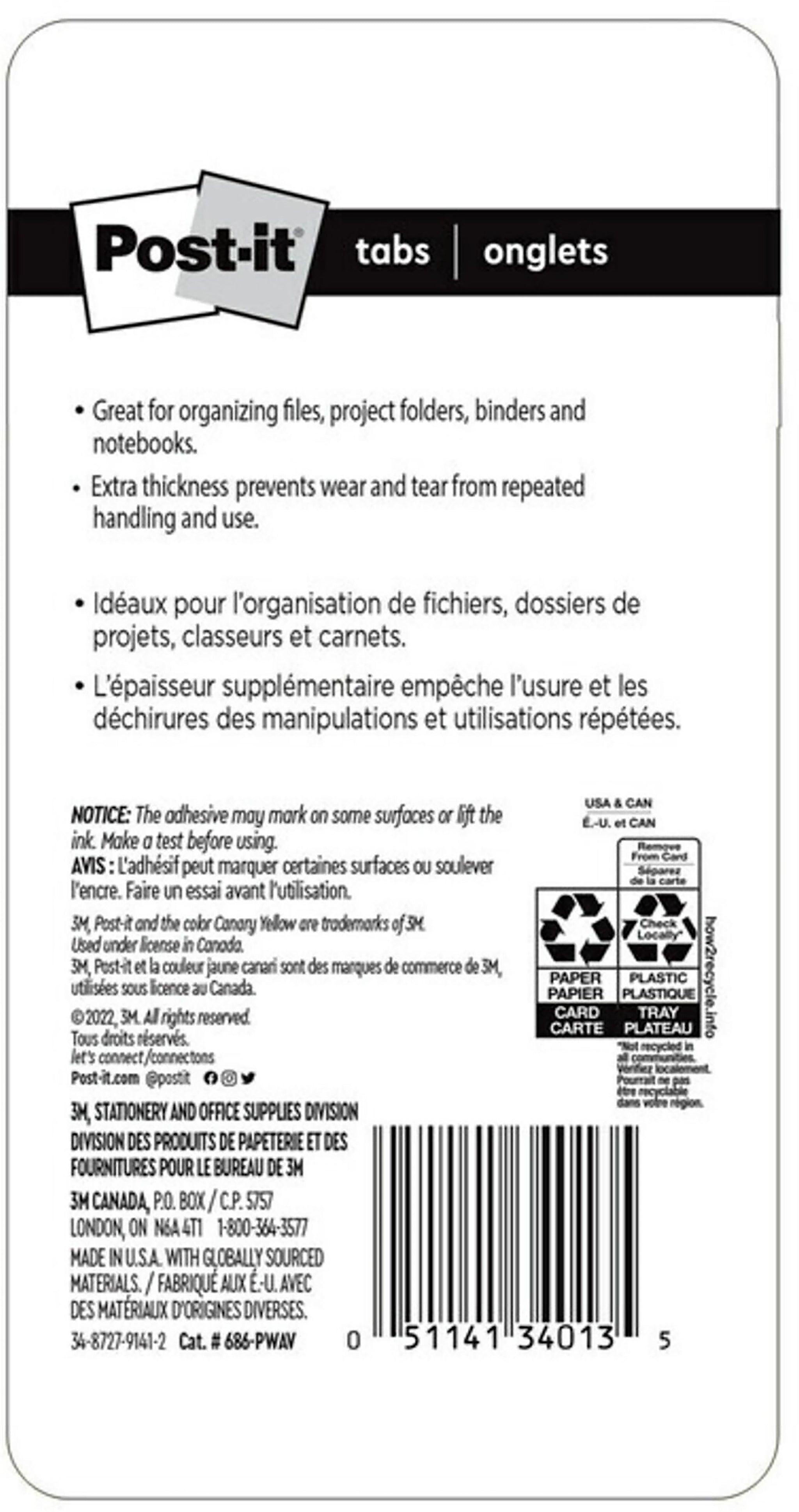 Post-it Filing Tabs, 2