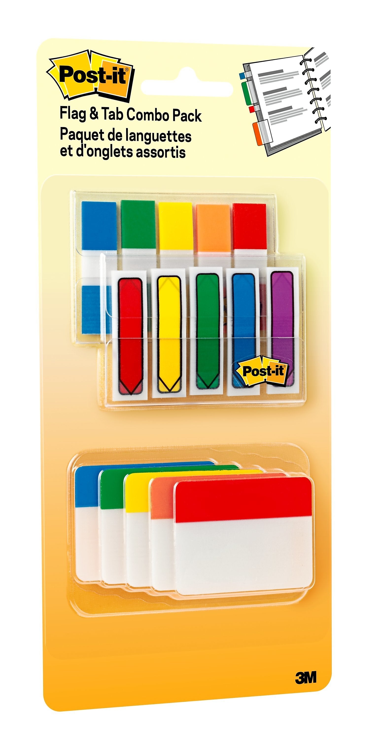 Post-it® Flags and Tabs Combo Pack, .47
