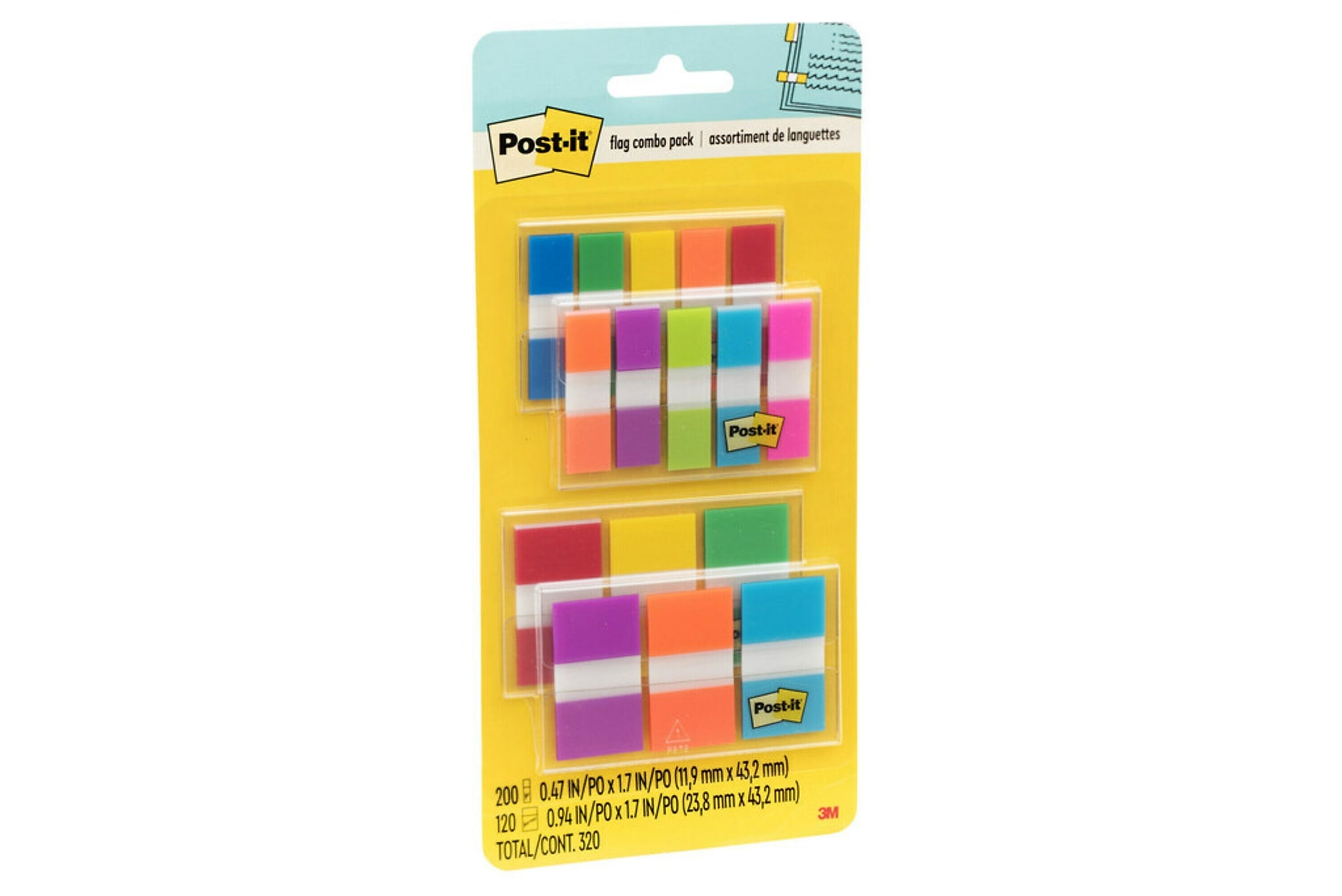 Post-it Flags Combo Pack, .47