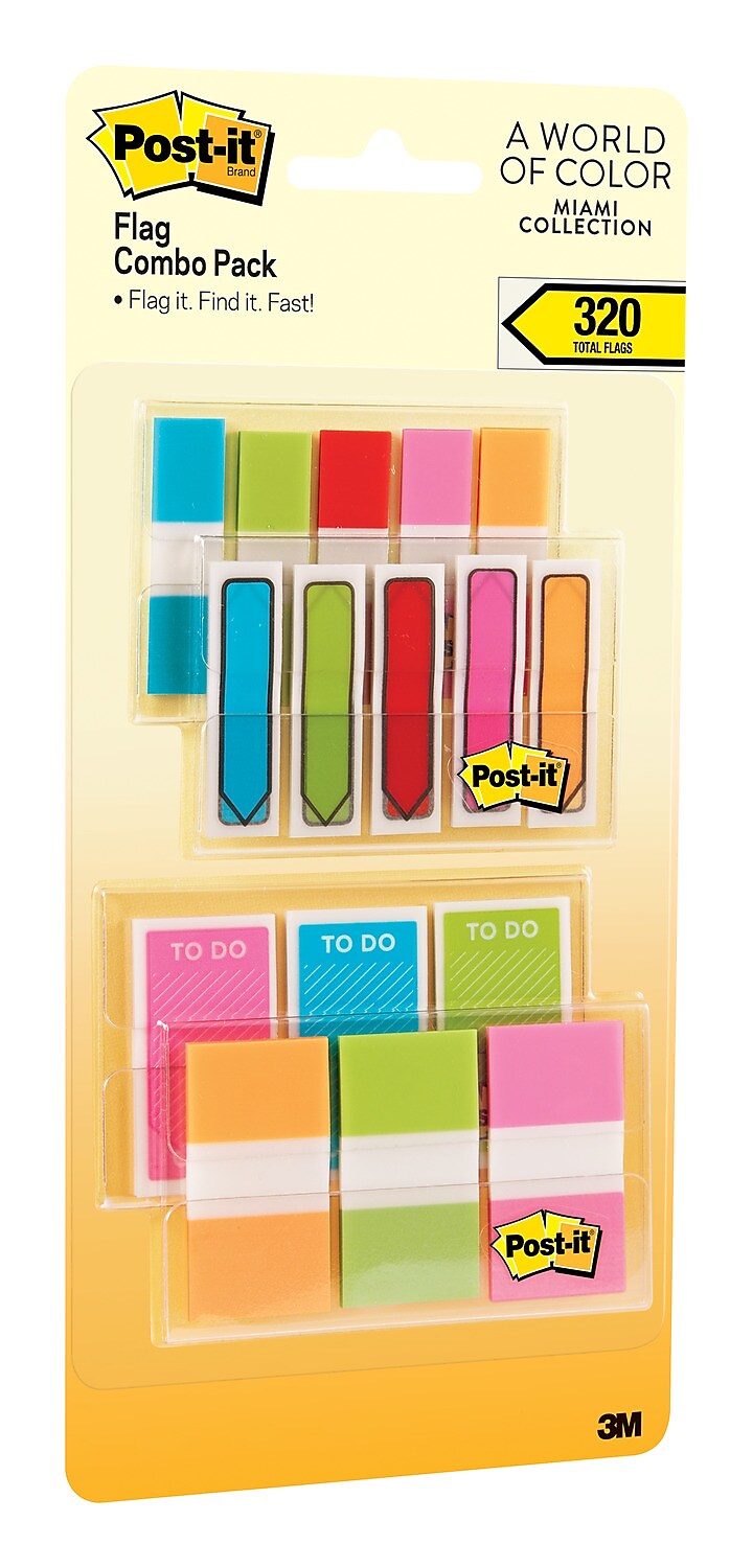 Post-it Flags Combo Pack, .47