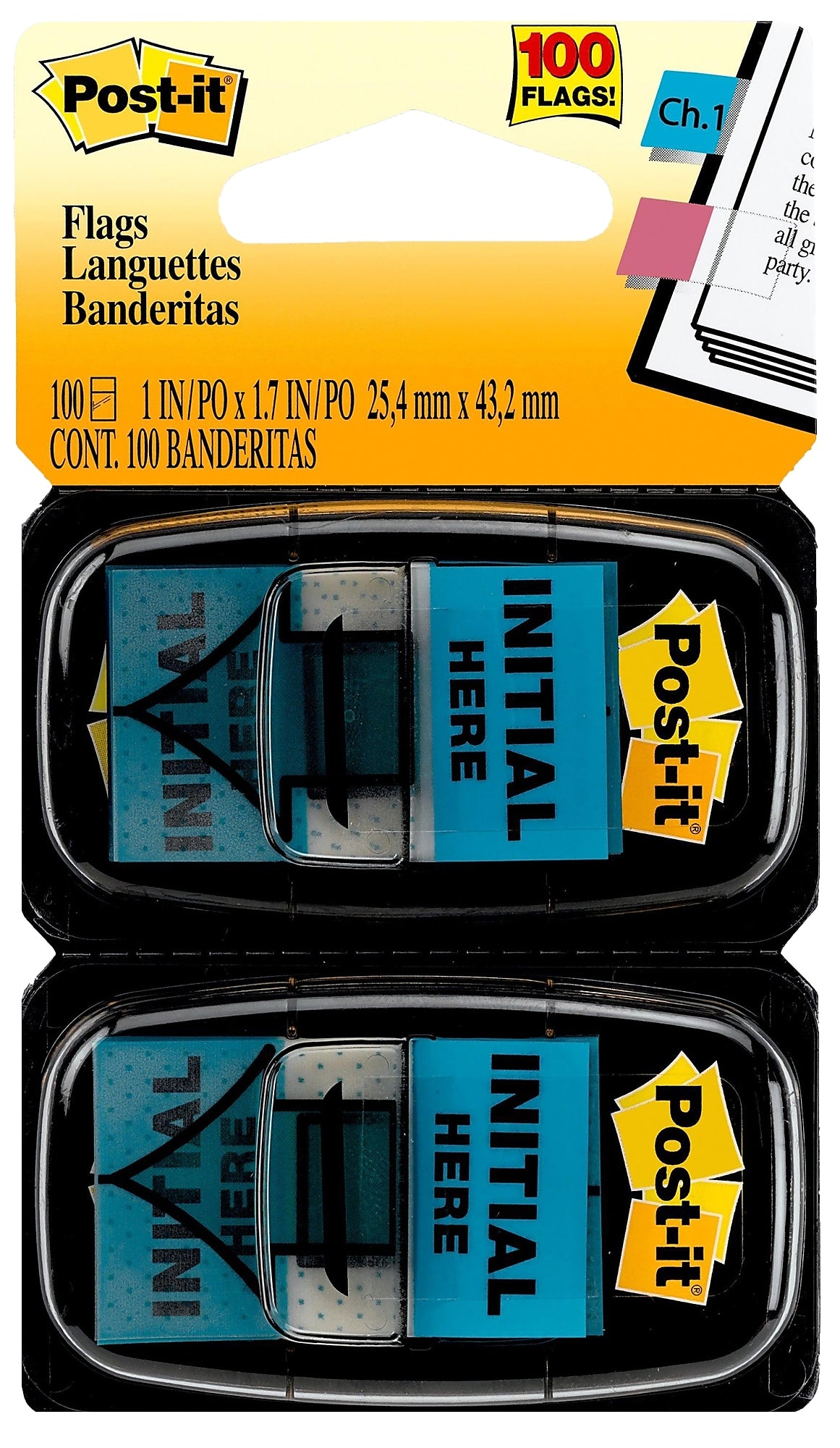 Post-it 'Initial Here' Message Flags, 1