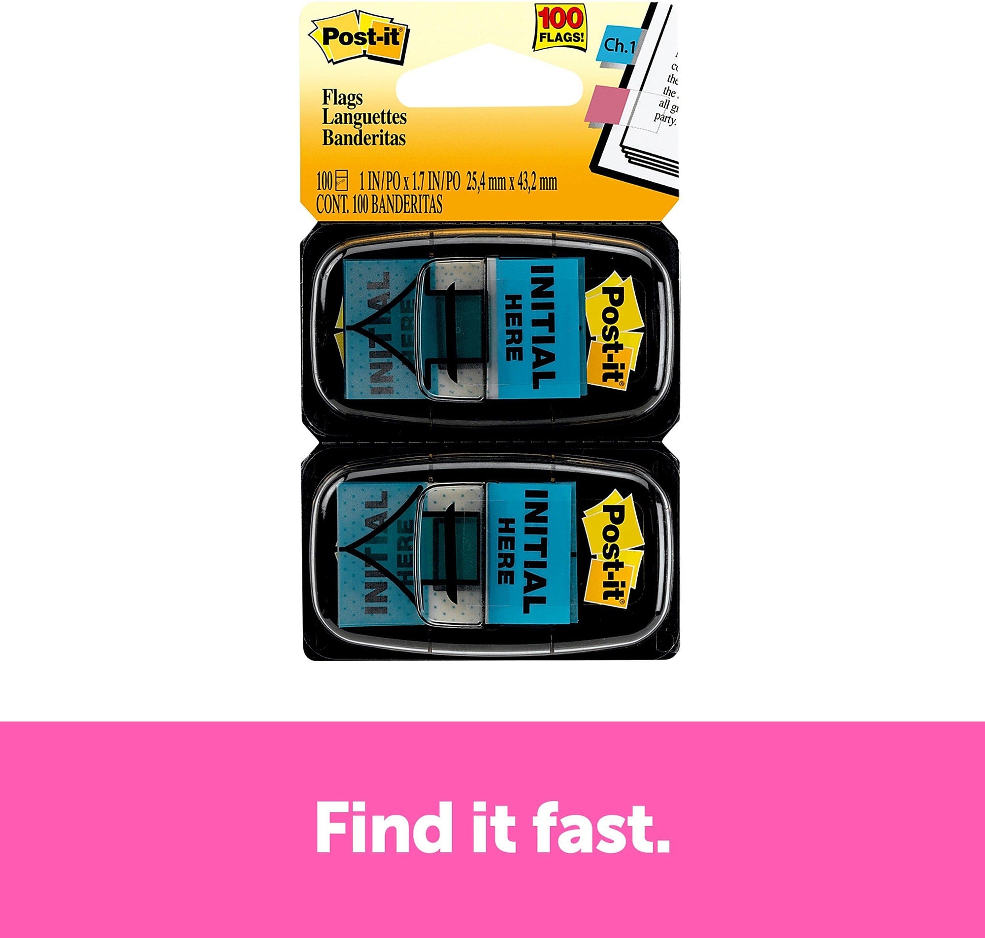 Post-it 'Initial Here' Message Flags, 1