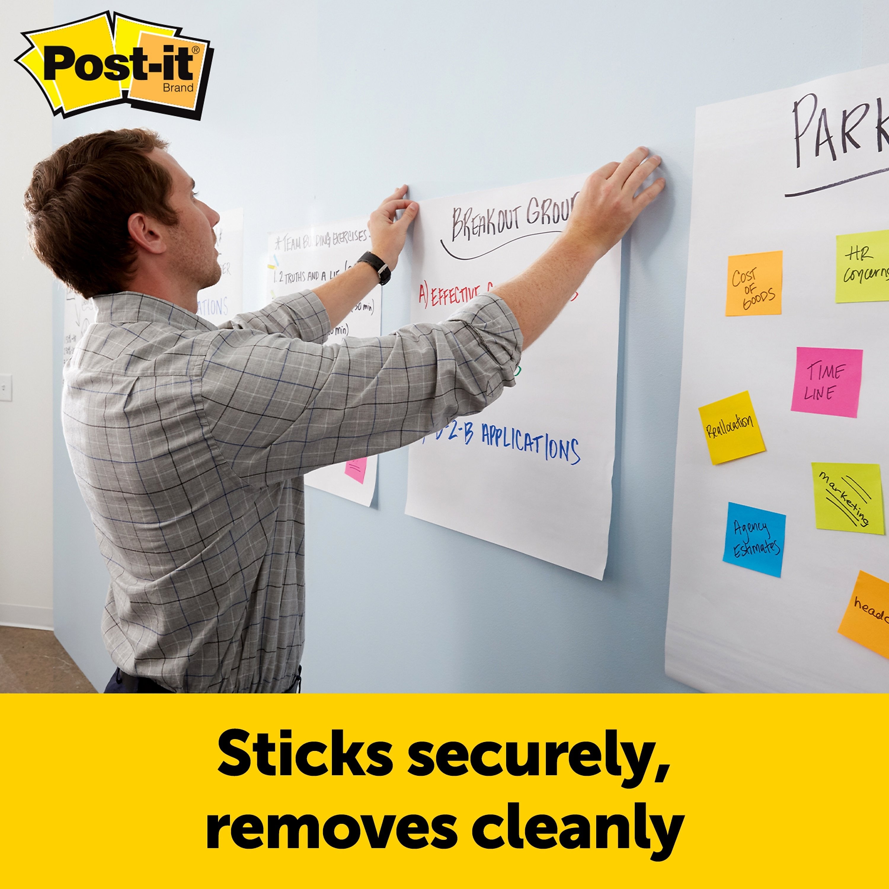 Post-it® Mini Super Sticky Wall Easel Pad, 15