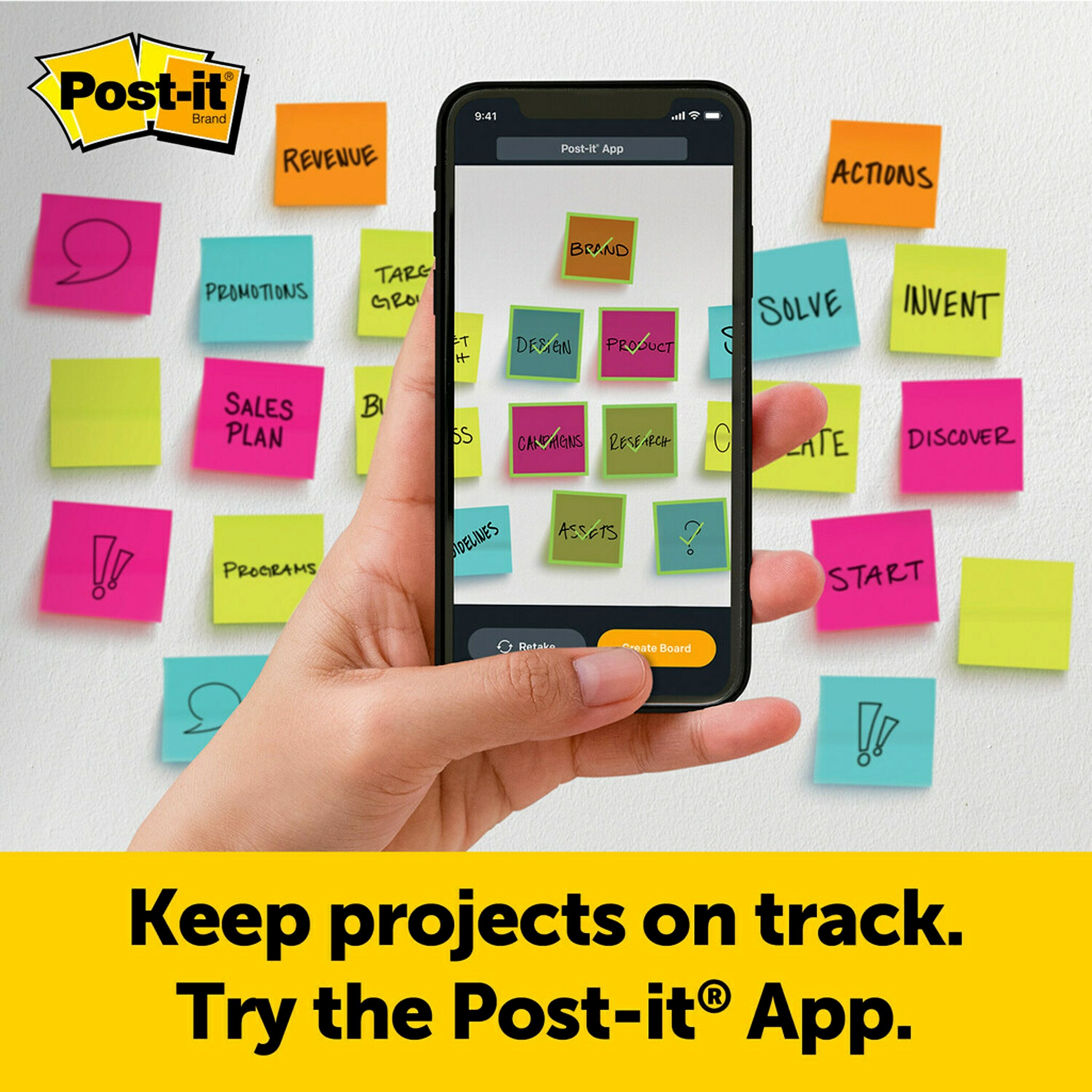 Post-it® Mini Super Sticky Wall Easel Pad, 15