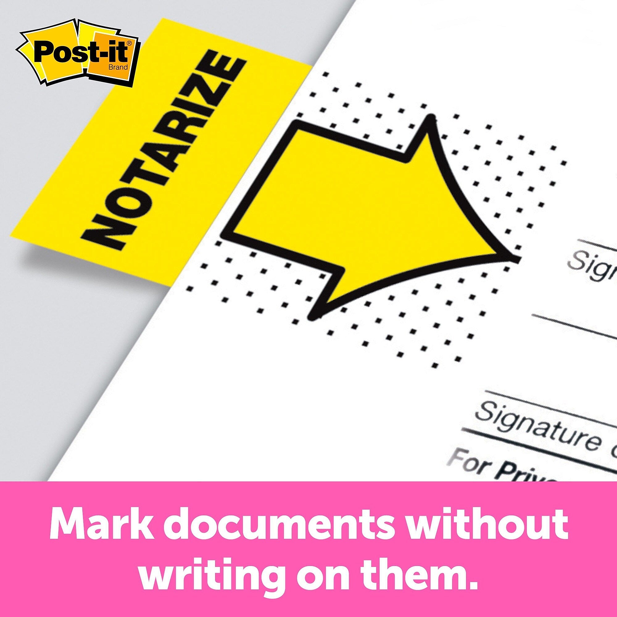 Post-it 'Notarize' Message Flags, 1