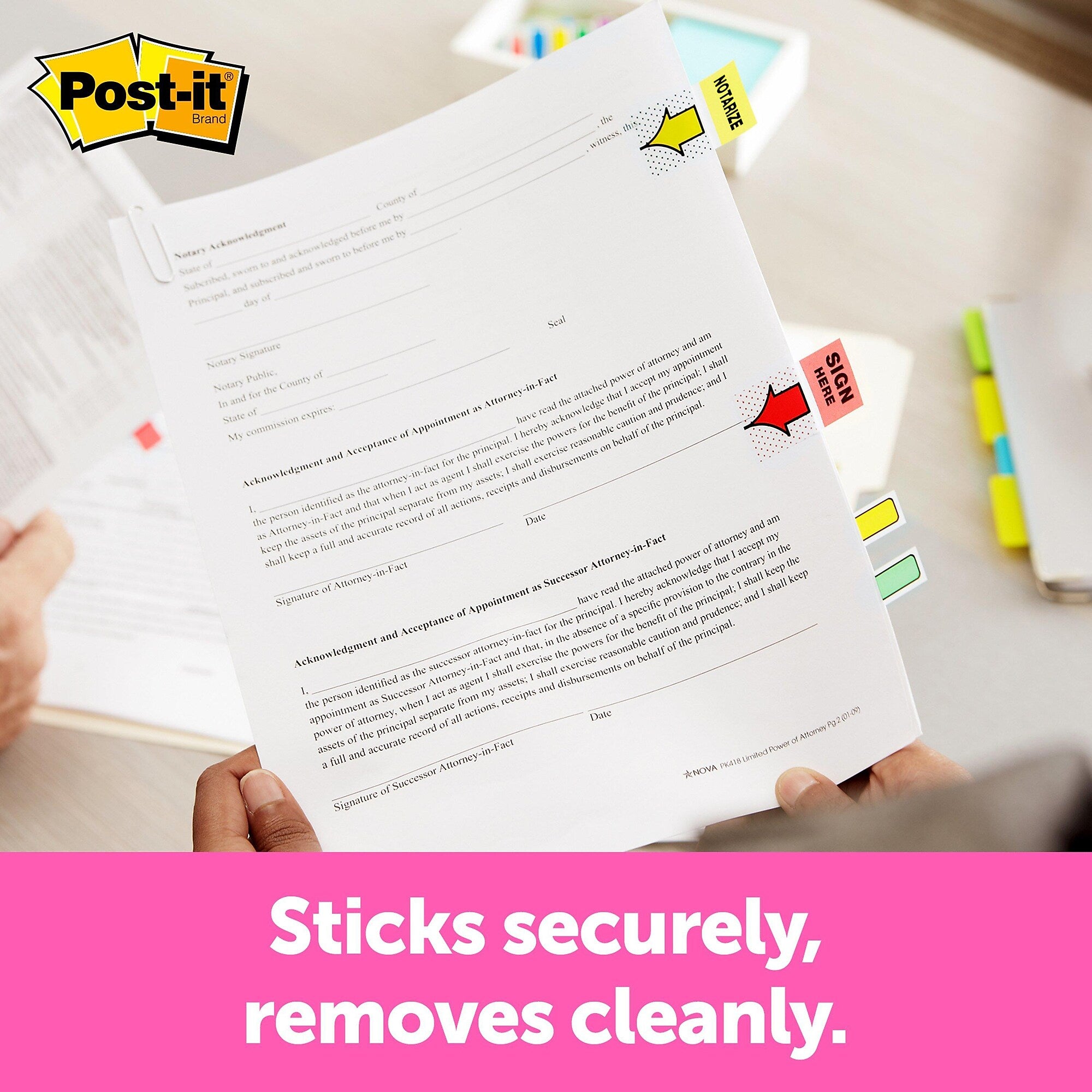 Post-it 'Notarize' Message Flags, 1