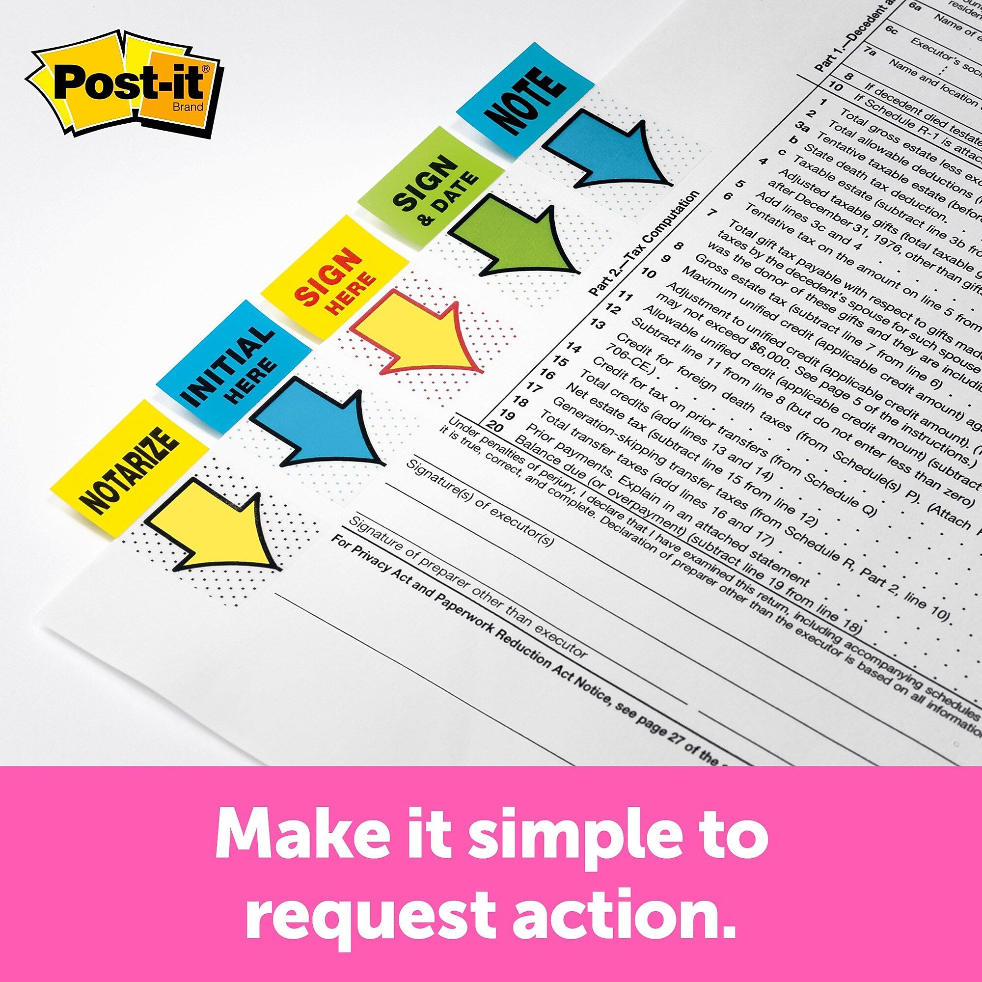 Post-it 'Notarize' Message Flags, 1