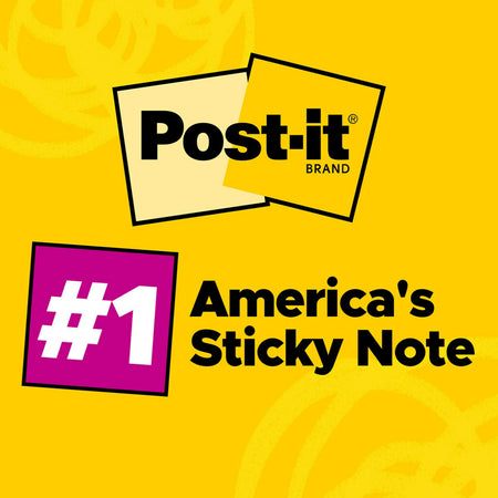 Post-it Notes, 1 3/8" x 1 7/8", Poptimistic Collection, 50 Sheet/Pad, 8 Pads/Pack