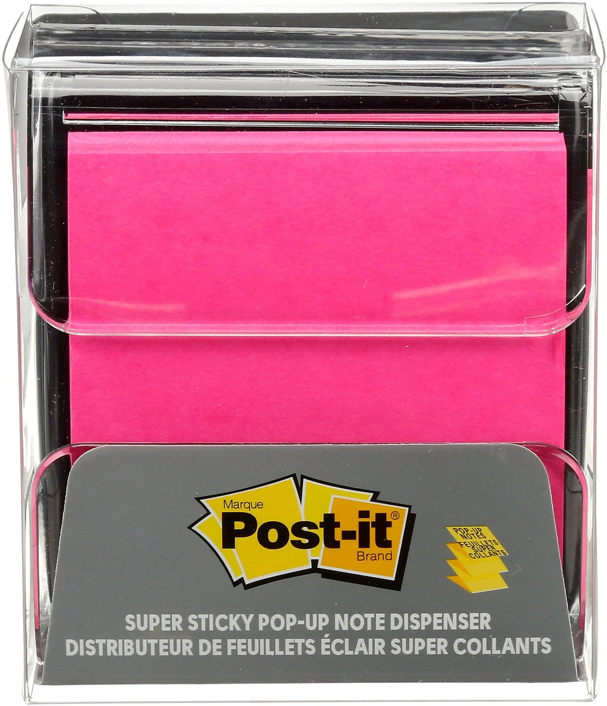 Post-it Pop-Up Notes Dispenser for 3" x 3" Notes, Black