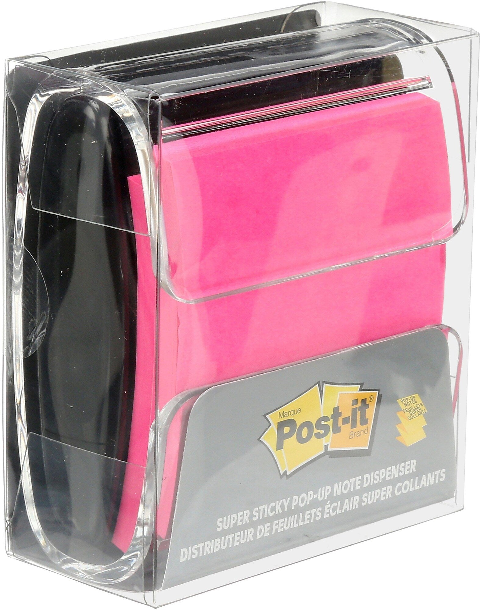 Post-it Pop-Up Notes Dispenser for 3" x 3" Notes, Black