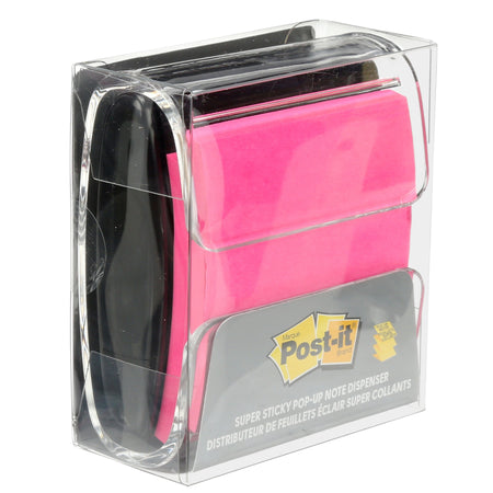 Post-it Pop-Up Notes Dispenser for 3" x 3" Notes, Black