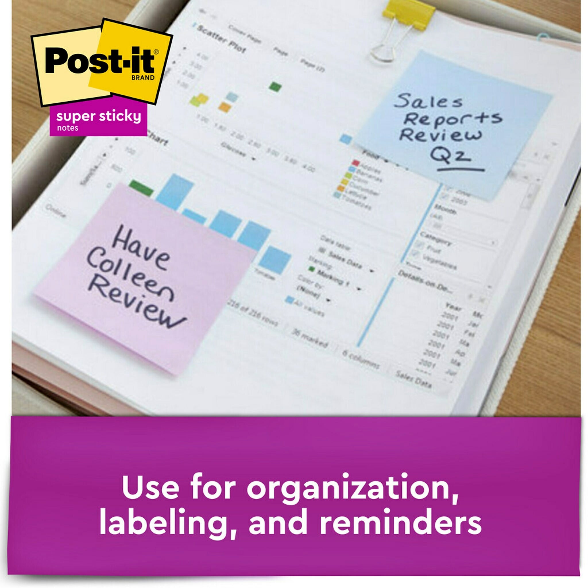 Post-it Recycled Super Sticky Notes, 3