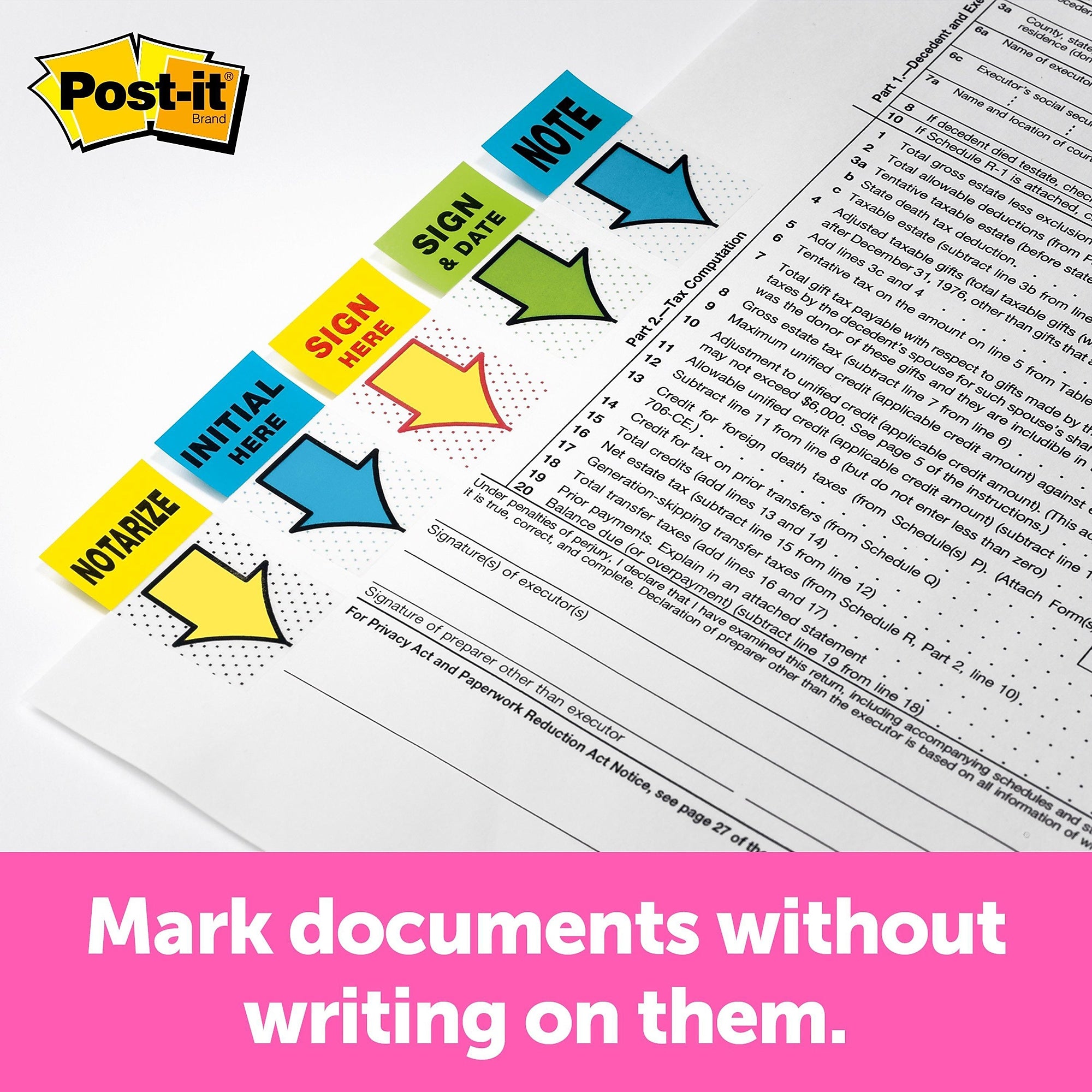 Post-it 'Sign and Date' Message Flags, 1