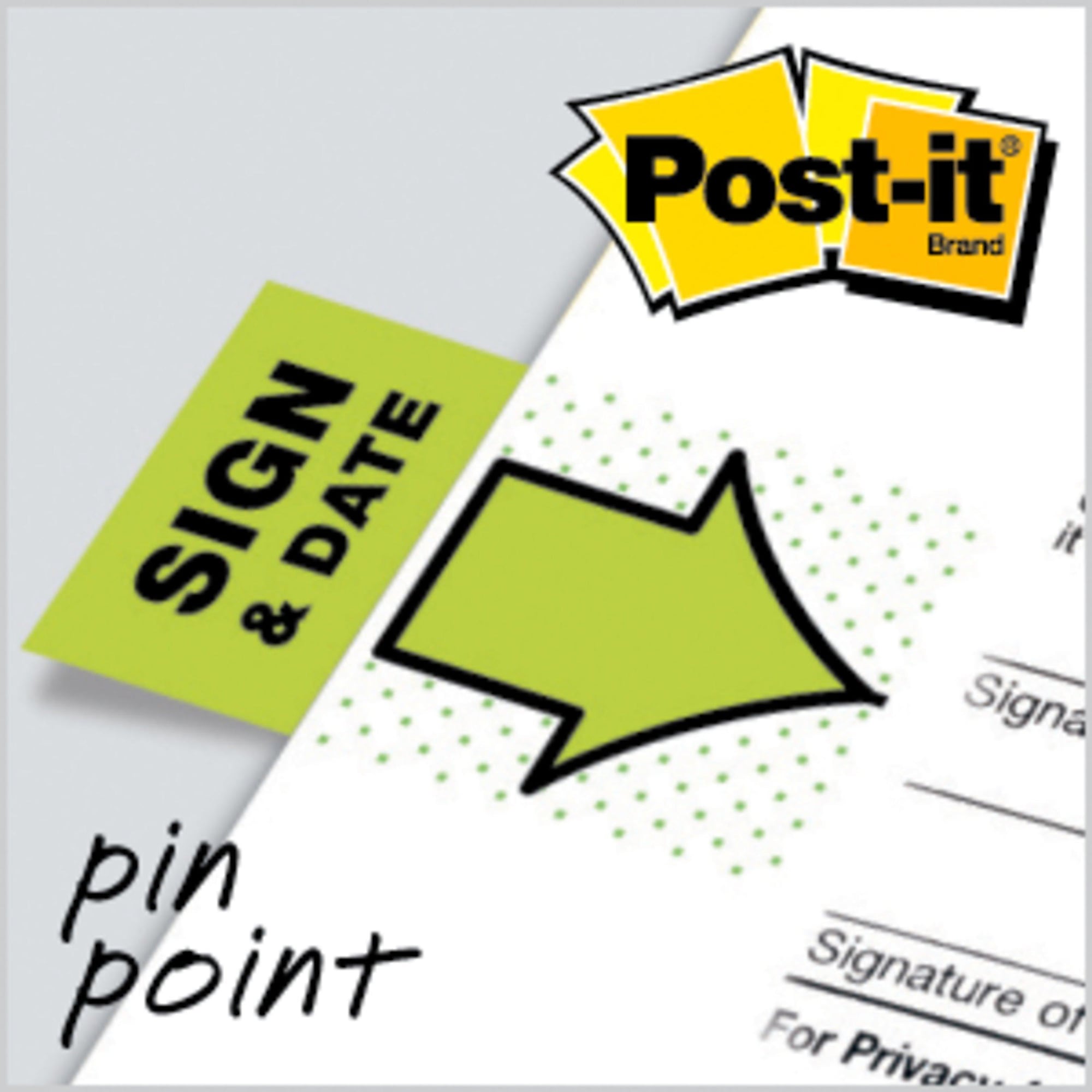 Post-it 'Sign and Date' Message Flags, 1
