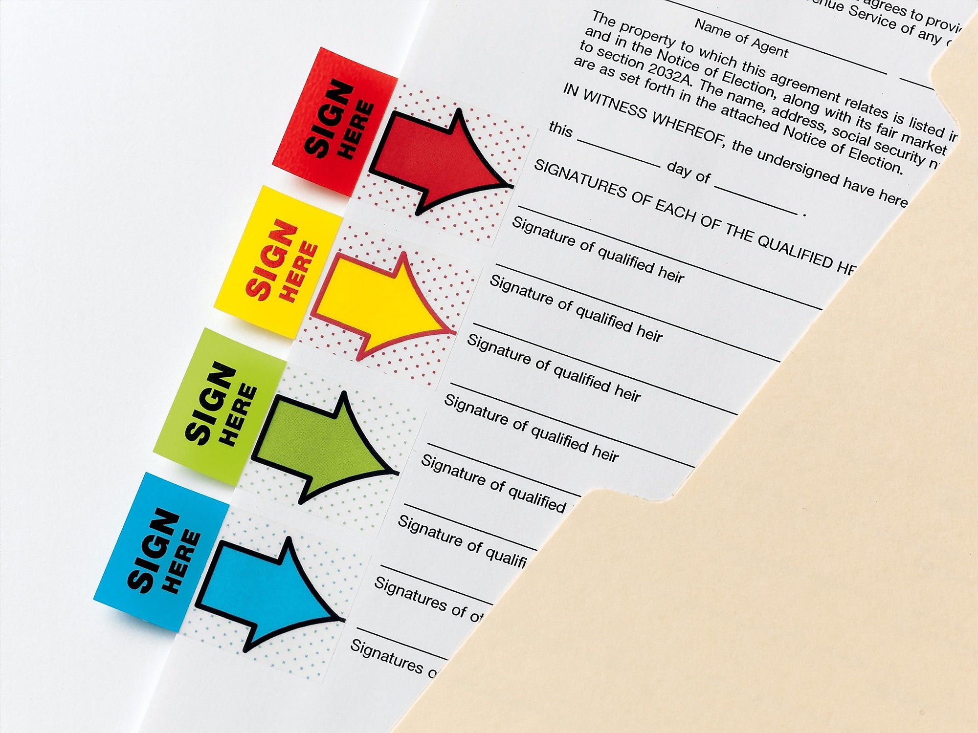 Post-it 'Sign and Date' Message Flags, 1