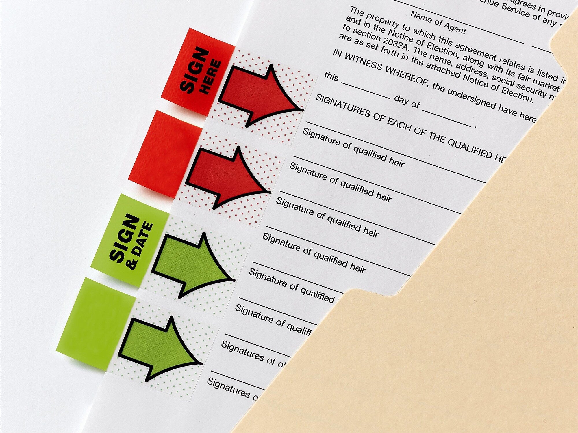 Post-it 'Sign and Date' Message Flags, 1