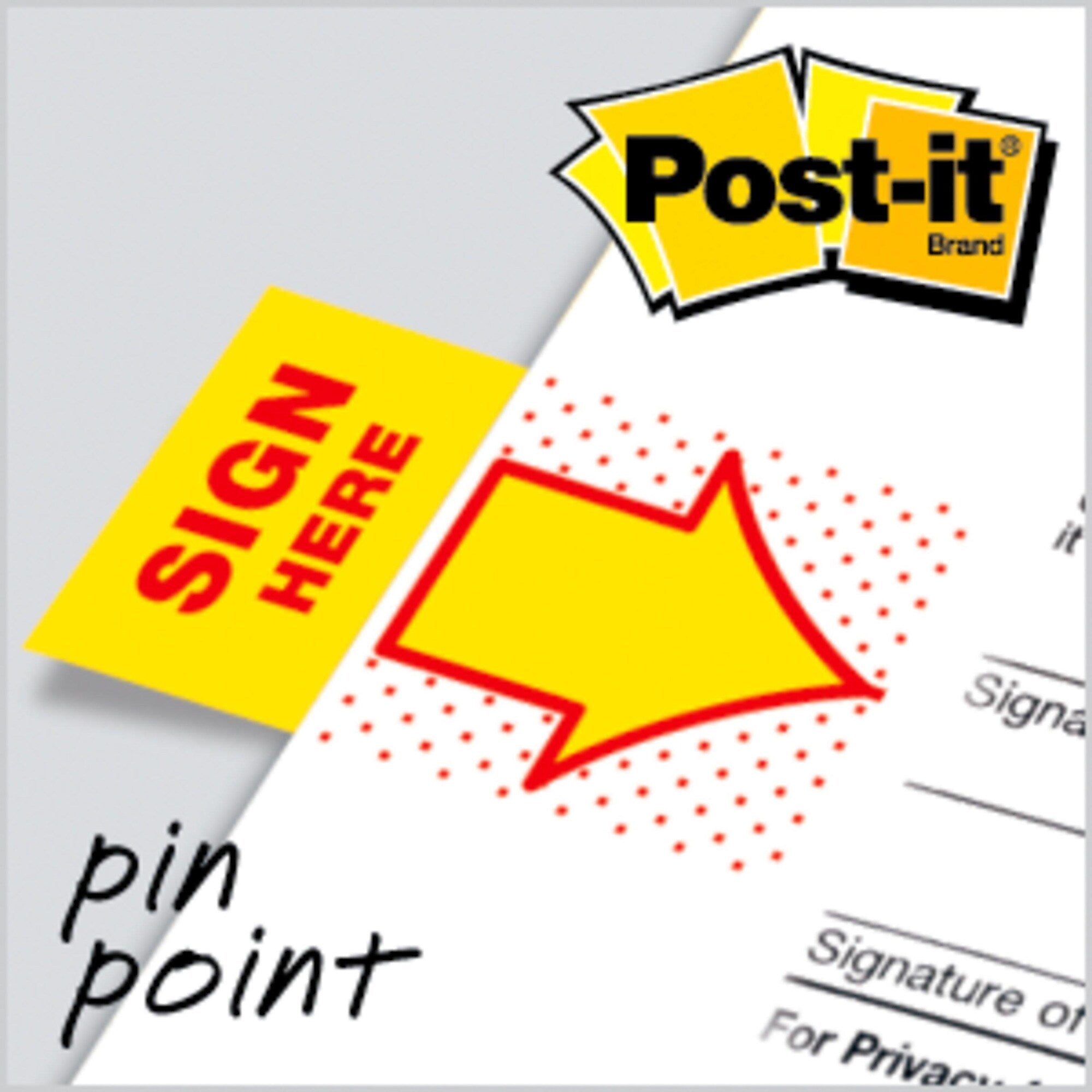 Post-it 'Sign Here' Message Flags, 1