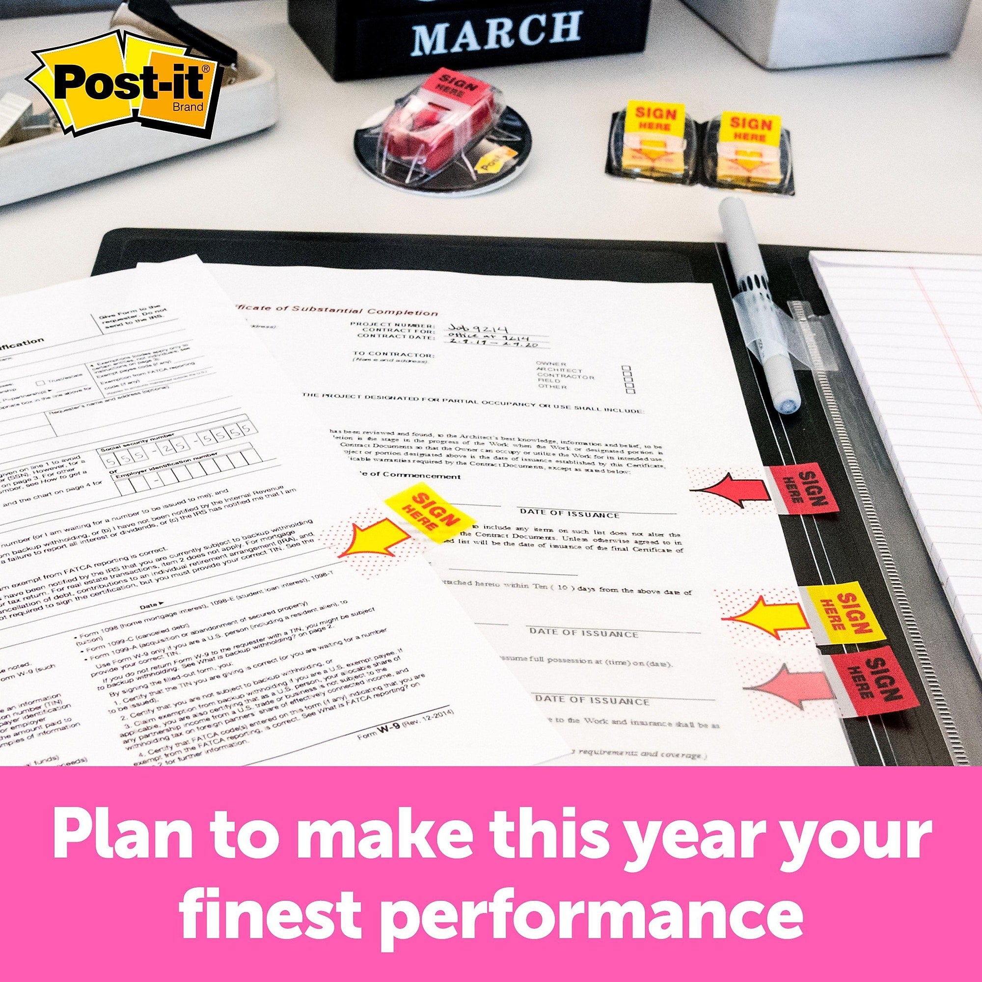 Post-it 'Sign Here' Message Flags, 1