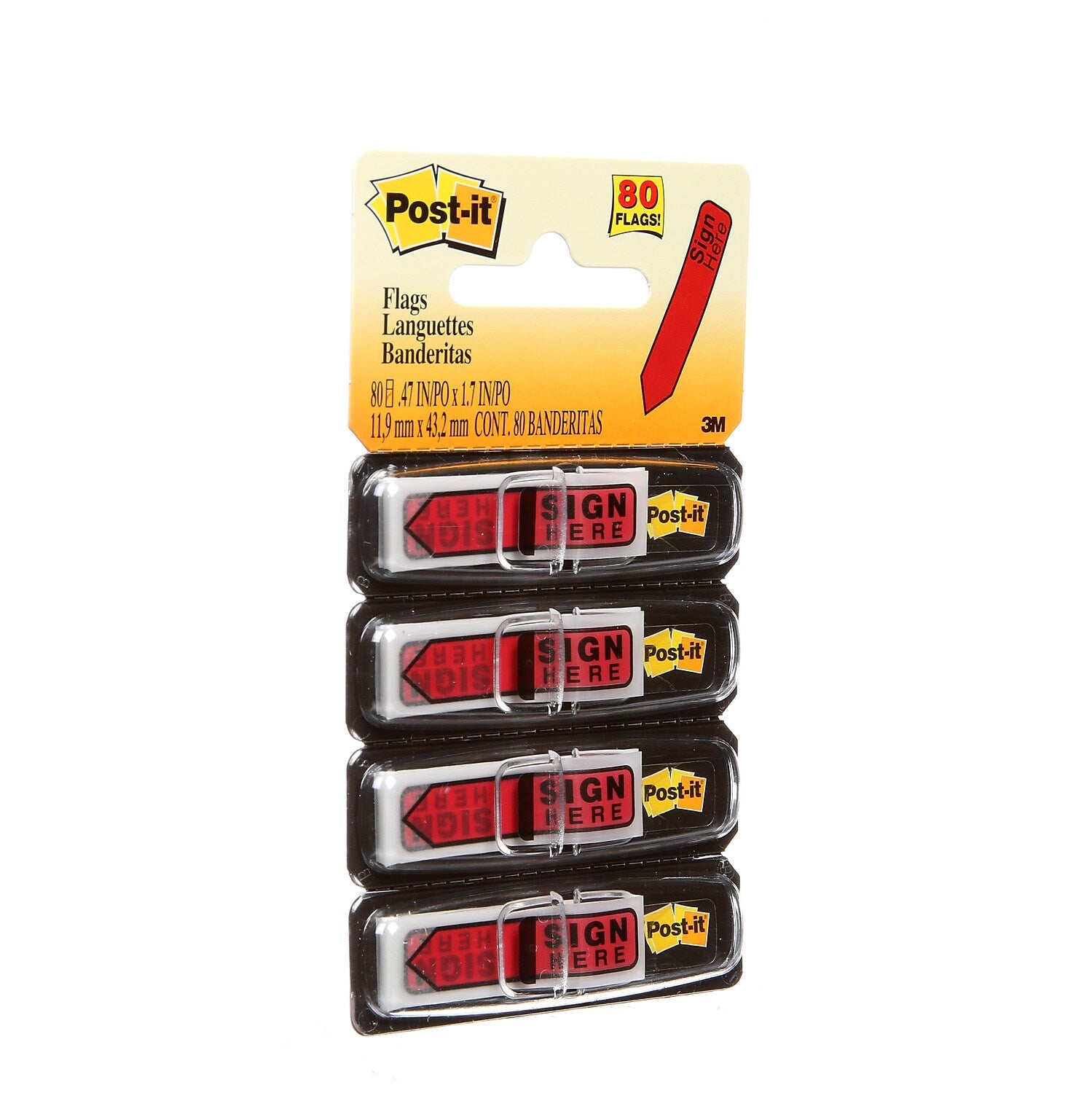 Post-it® 'Sign Here' Message Flags, .47