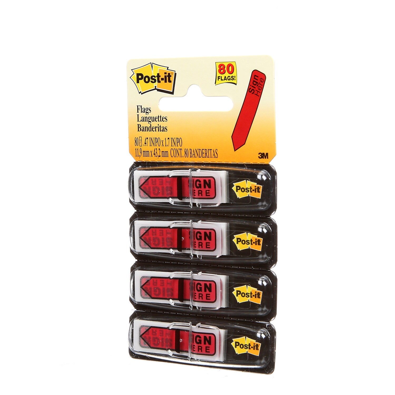 Post-it® 'Sign Here' Message Flags, .47