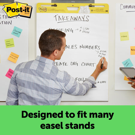 Post-it Super Sticky Easel Pad, 25" x 30", 30 Sheets/Pad, 6 Pads/Pack