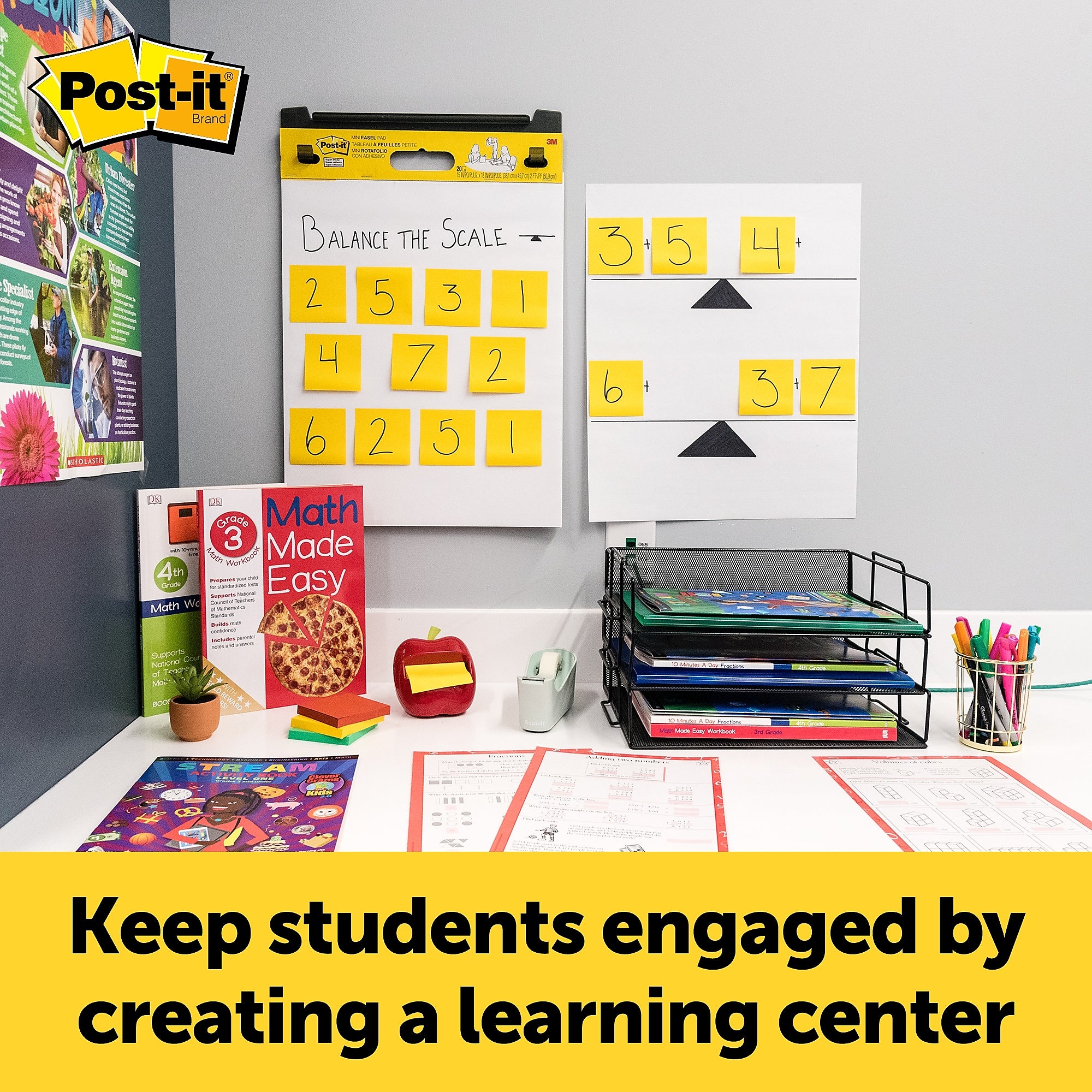 Post-it® Super Sticky Mini Easel Pad, 15