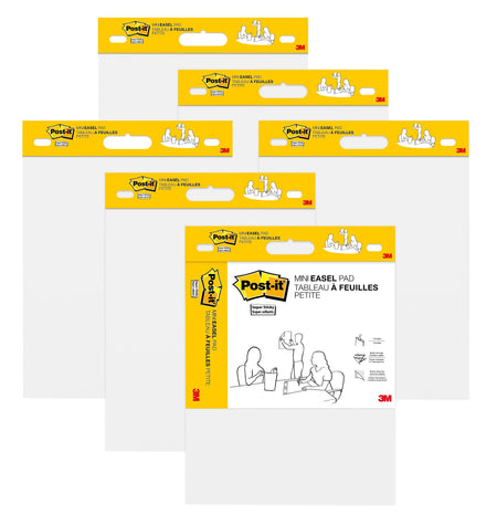 Post-it® Super Sticky Mini Easel Pad, 15" x 18", White, 20 Sheets/Pad, 2 Pads
