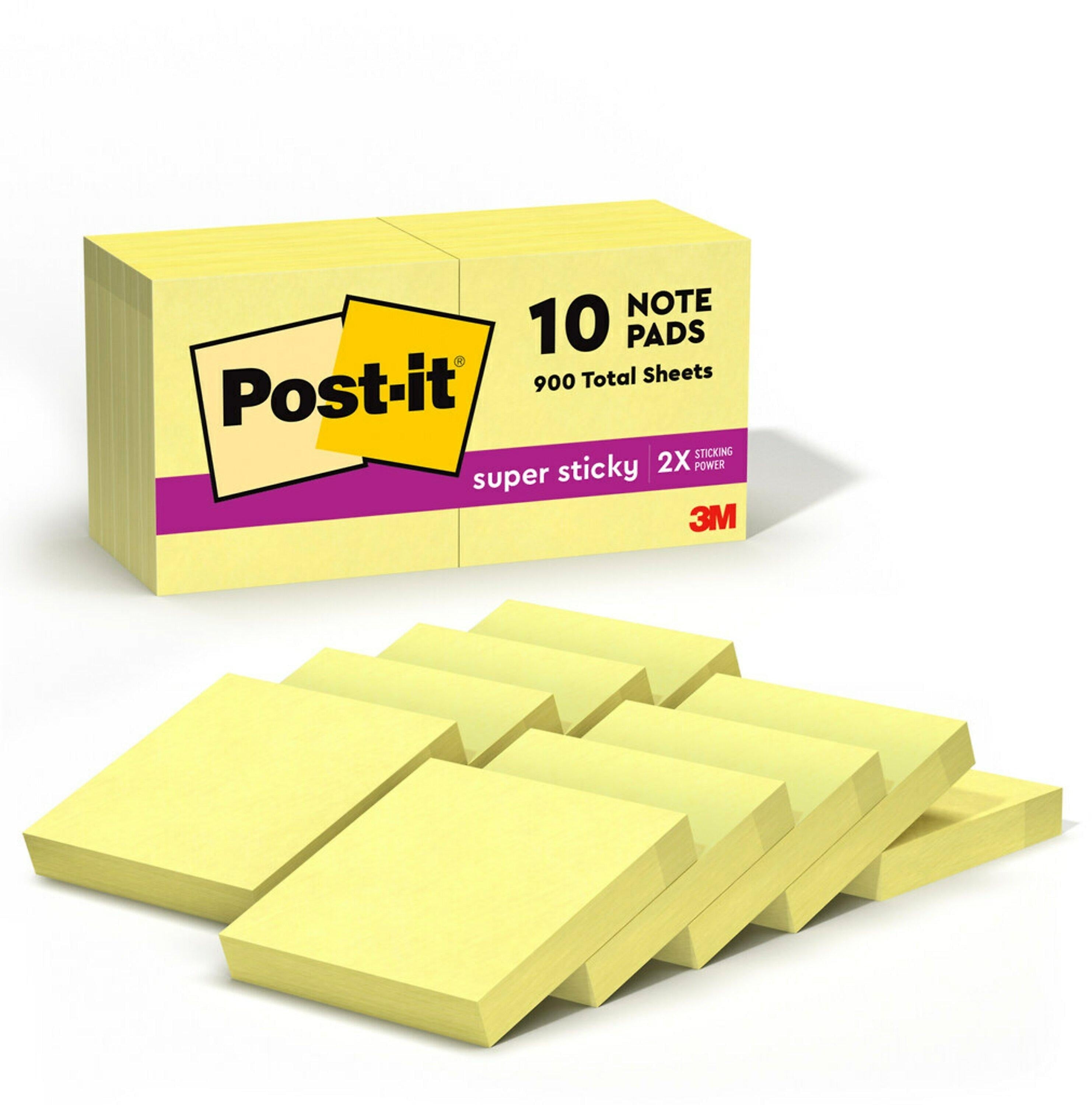 Post-it Super Sticky Notes, 1 7/8