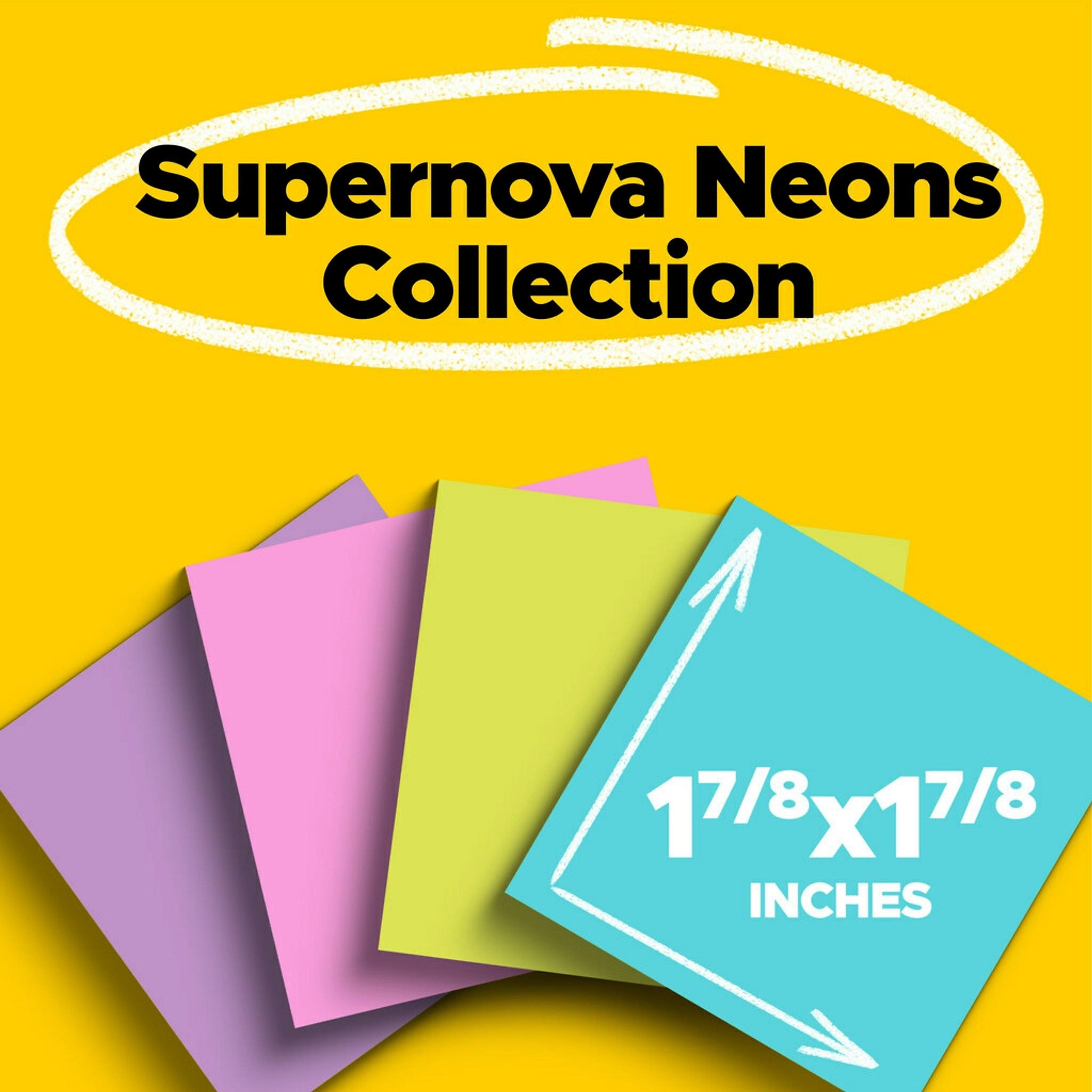 Post-it Super Sticky Notes, 1 7/8
