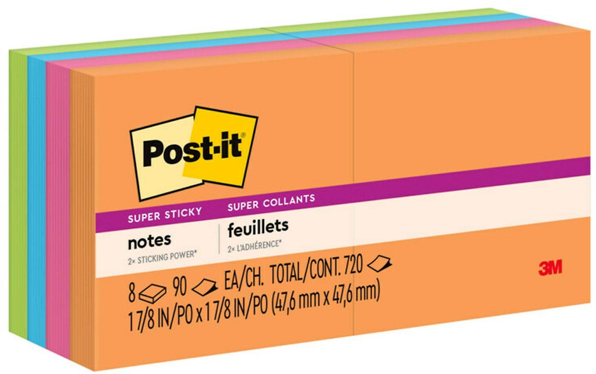 Post-it Super Sticky Notes, 2