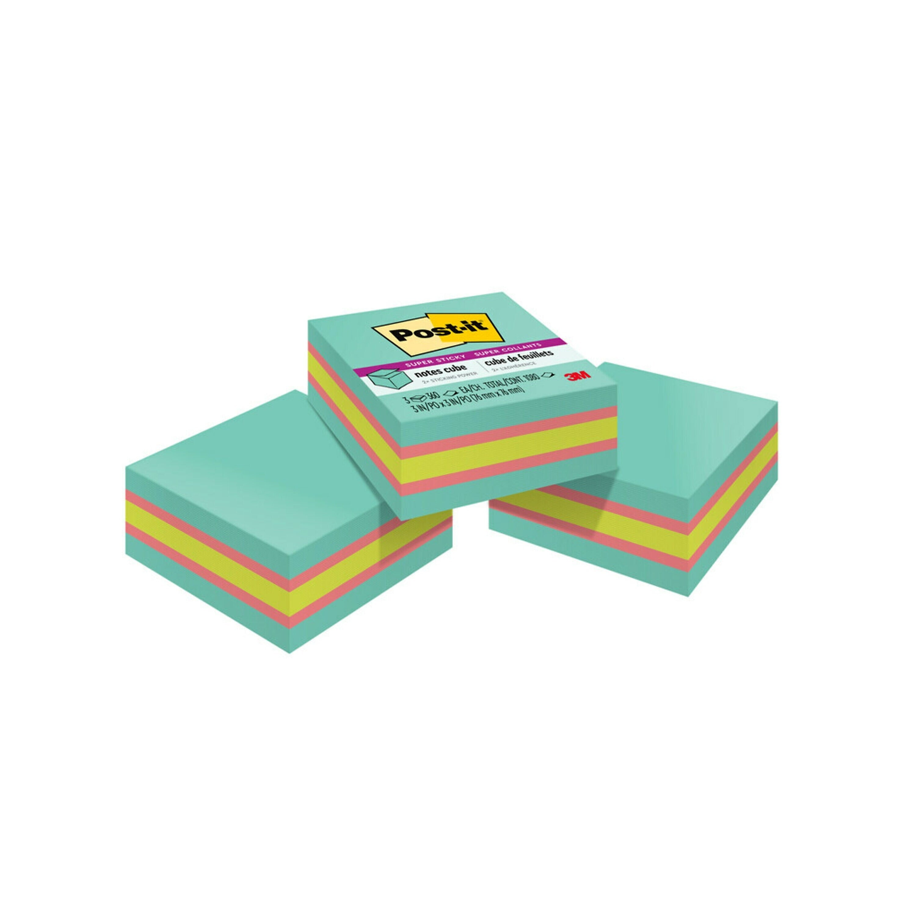 Post-it Super Sticky Notes, 3