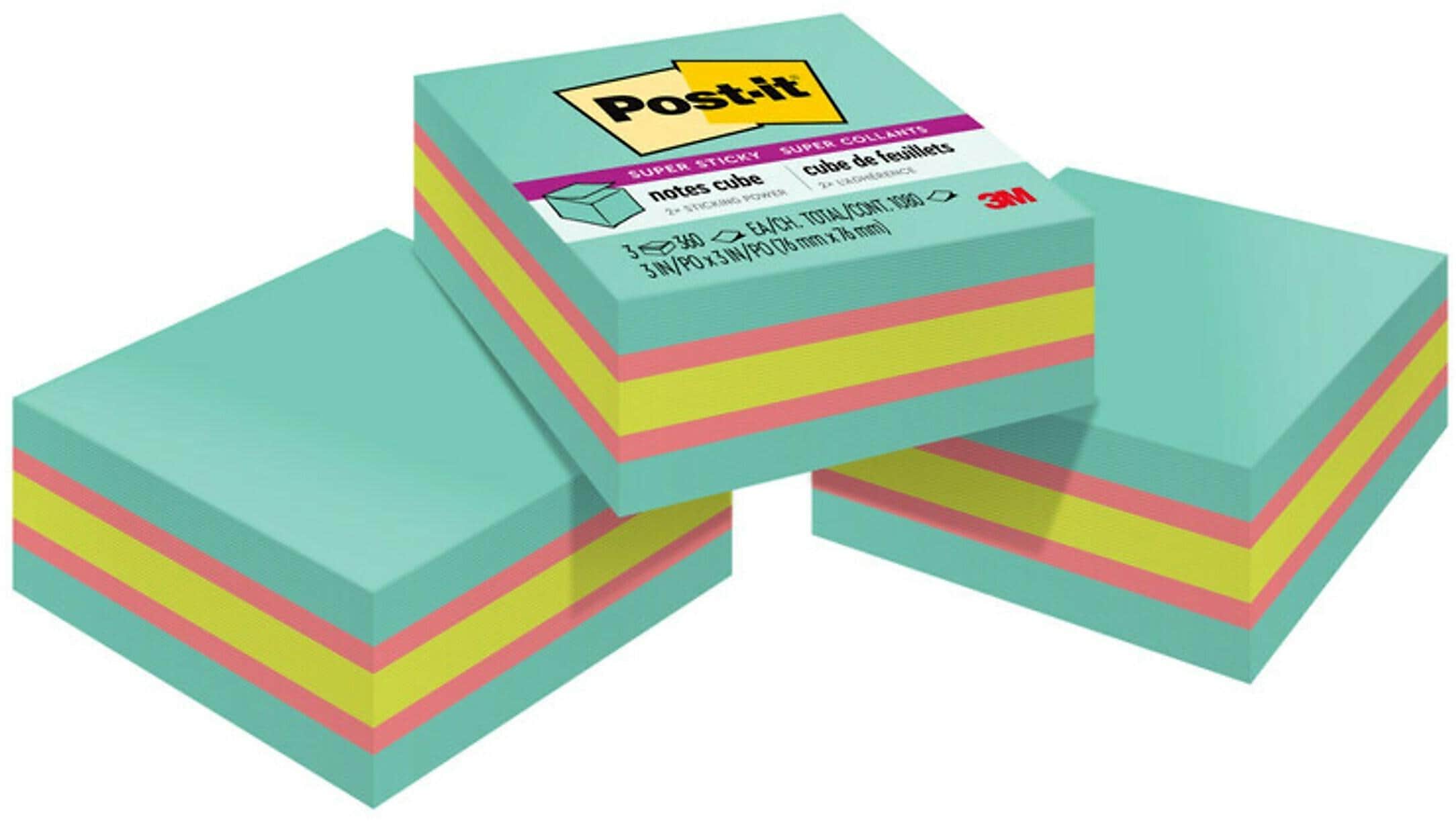 Post-it Super Sticky Notes, 3