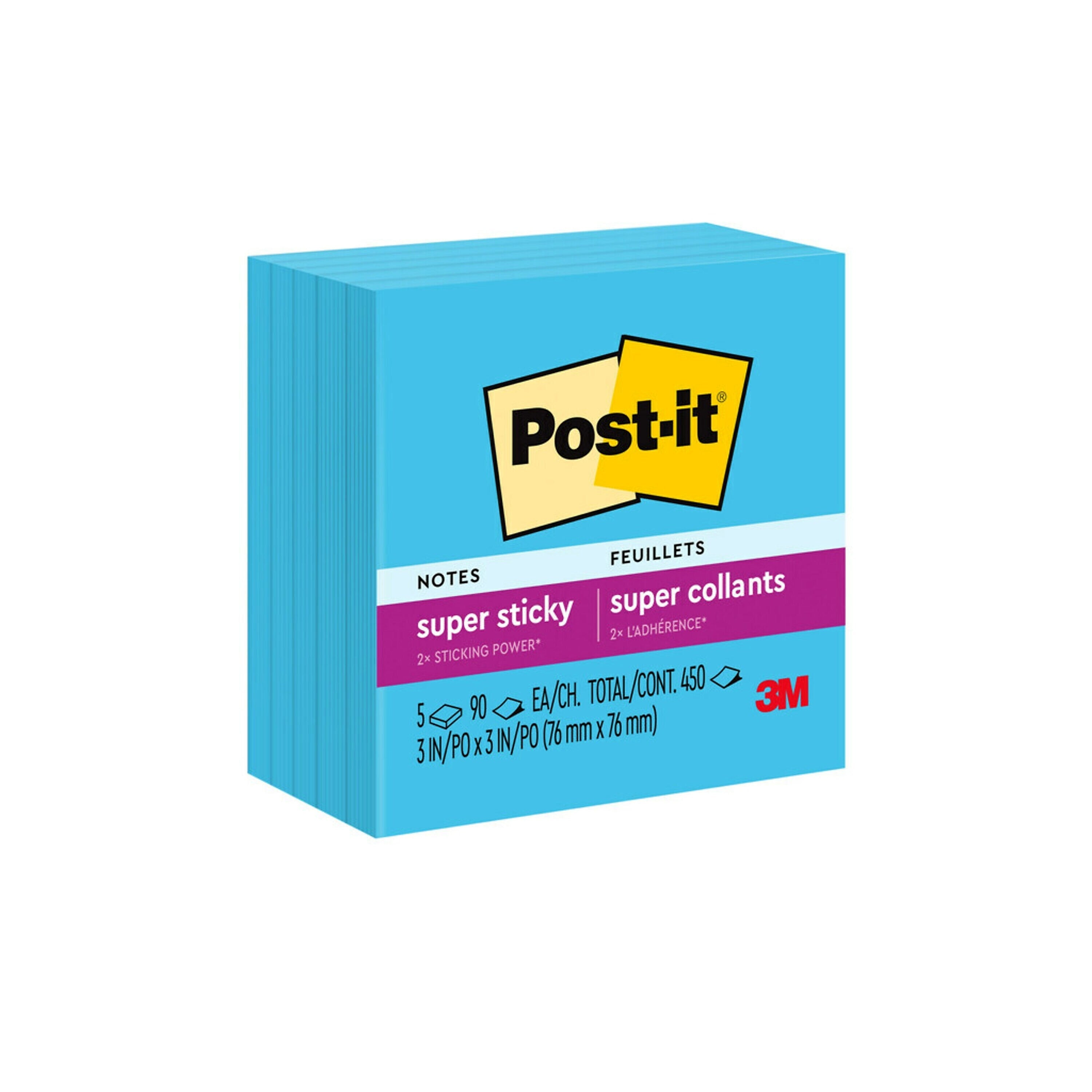 Post-it Super Sticky Notes, 3