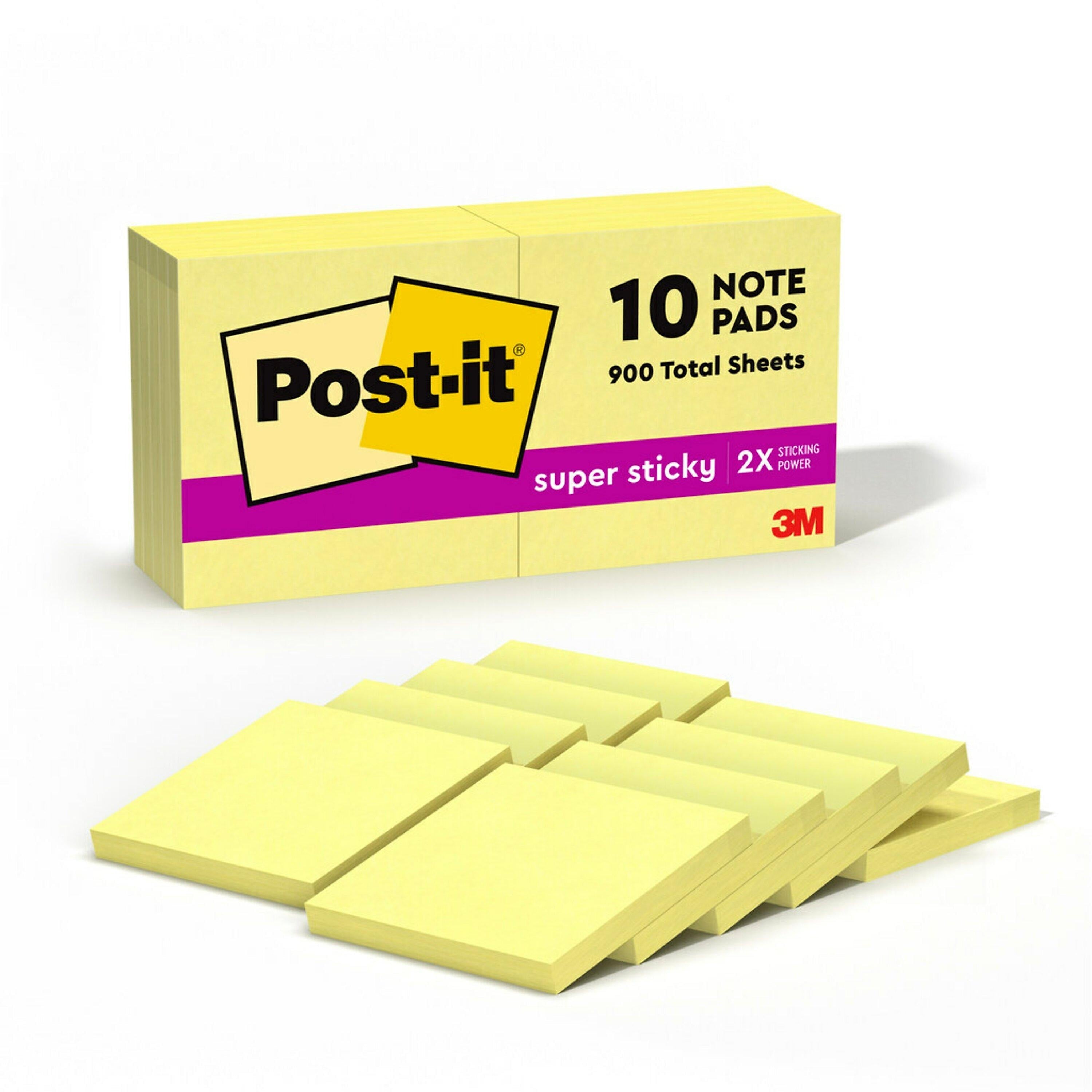 Post-it Super Sticky Notes, 3