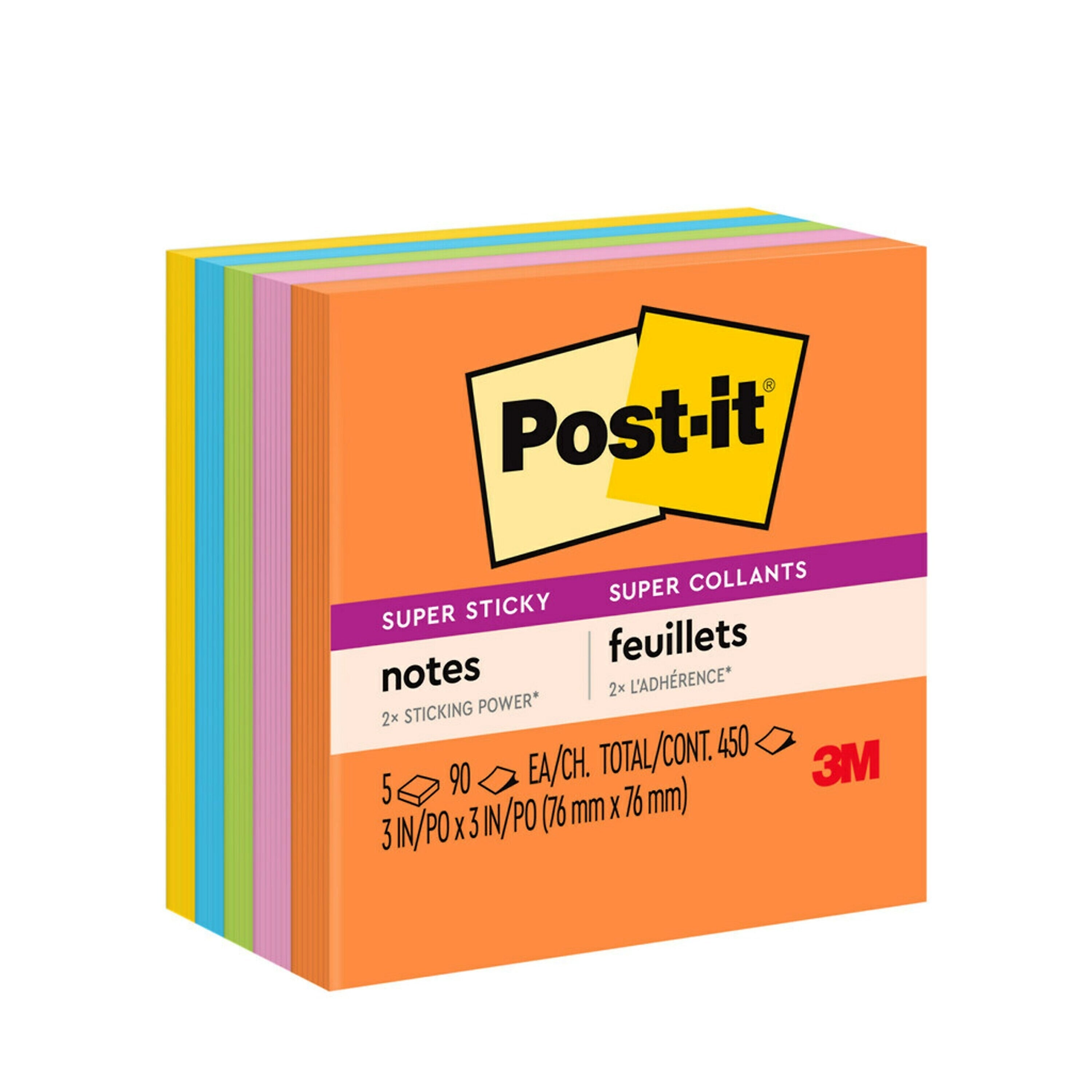 Post-it Super Sticky Notes, 3