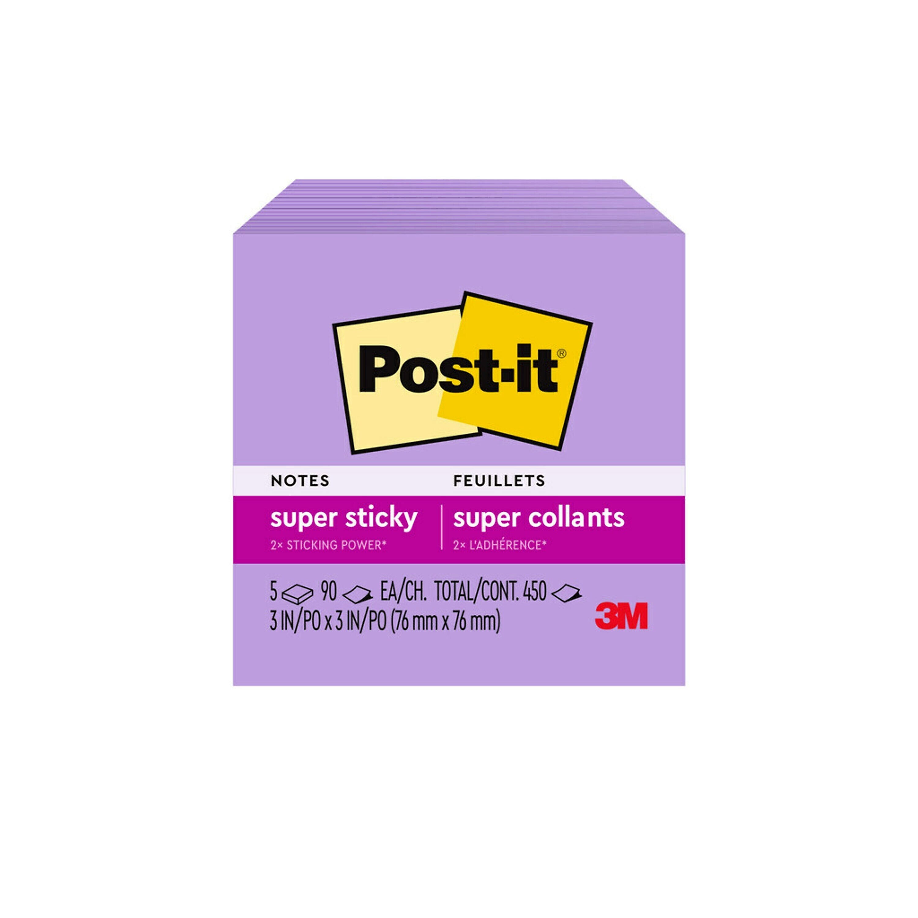 Post-it Super Sticky Notes, 3