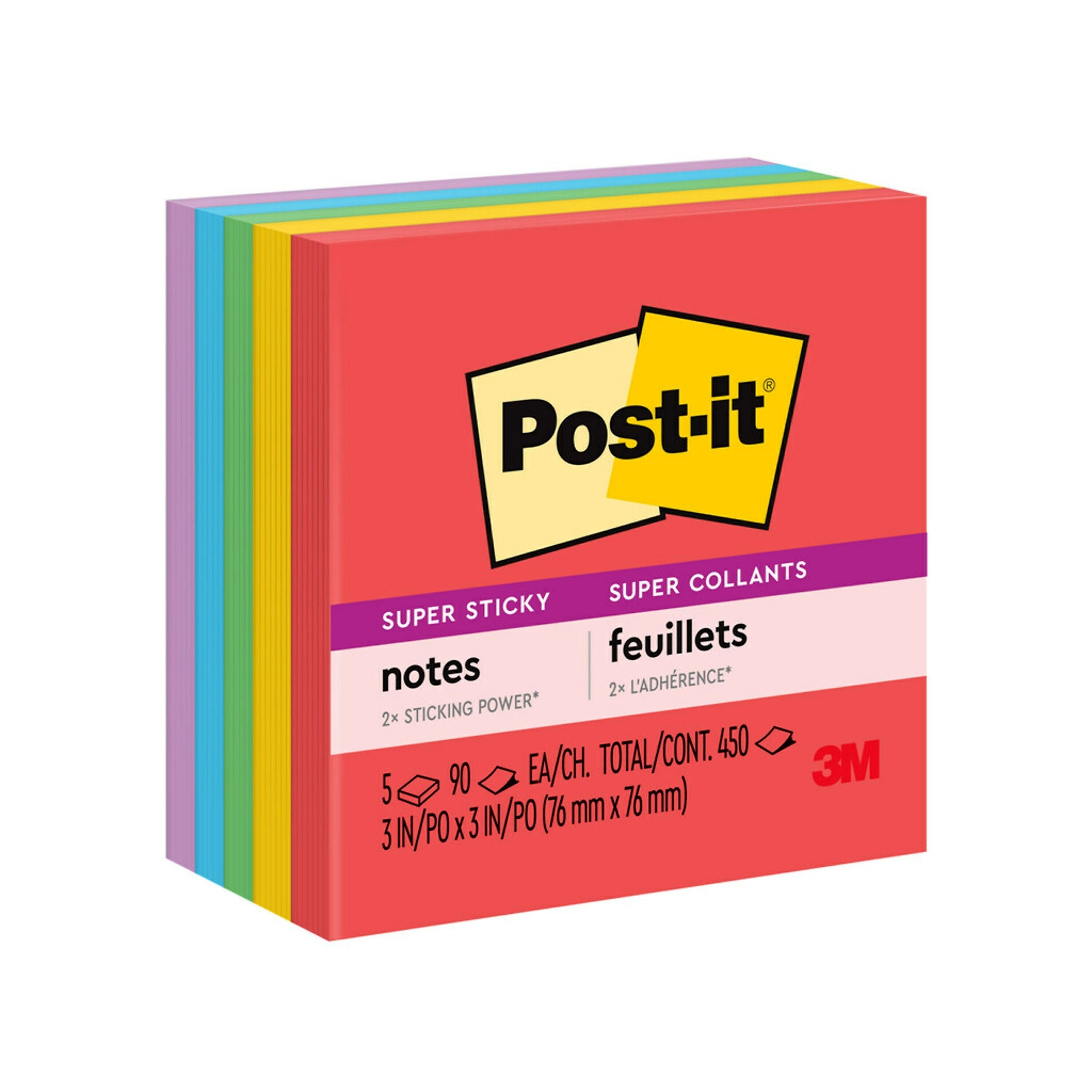 Post-it Super Sticky Notes, 3
