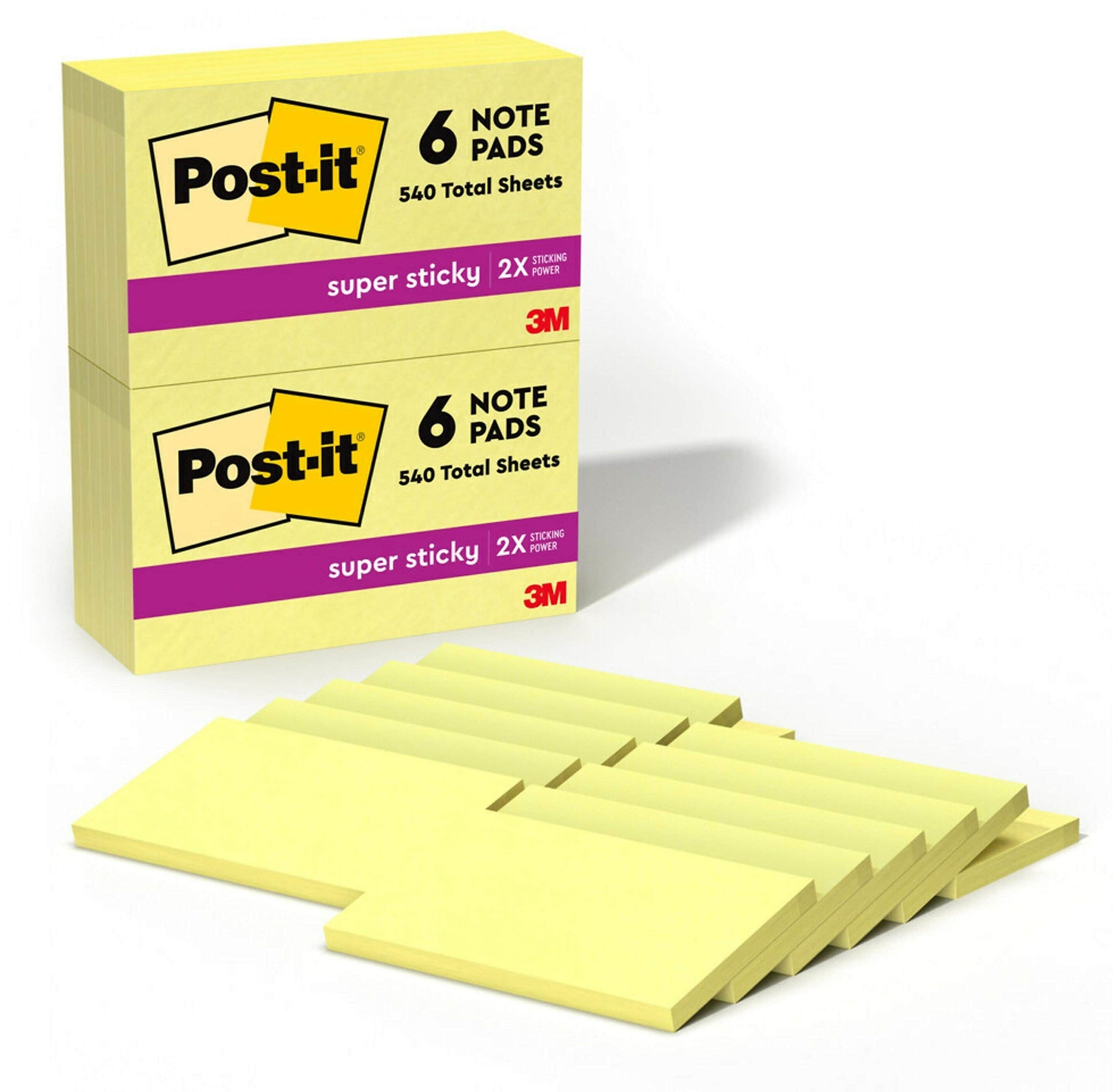 Post-it Super Sticky Notes, 3