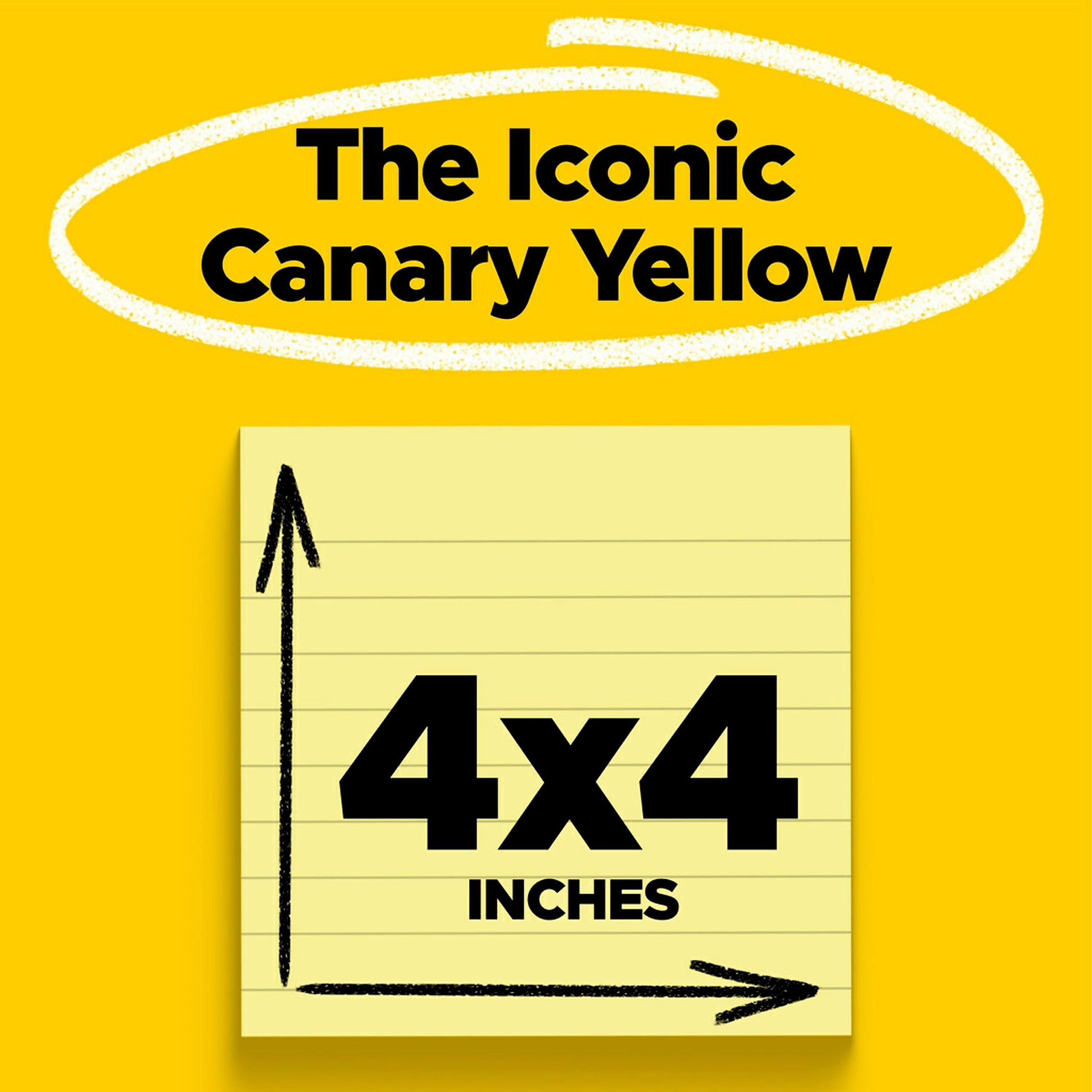 Post-it Super Sticky Notes, 4