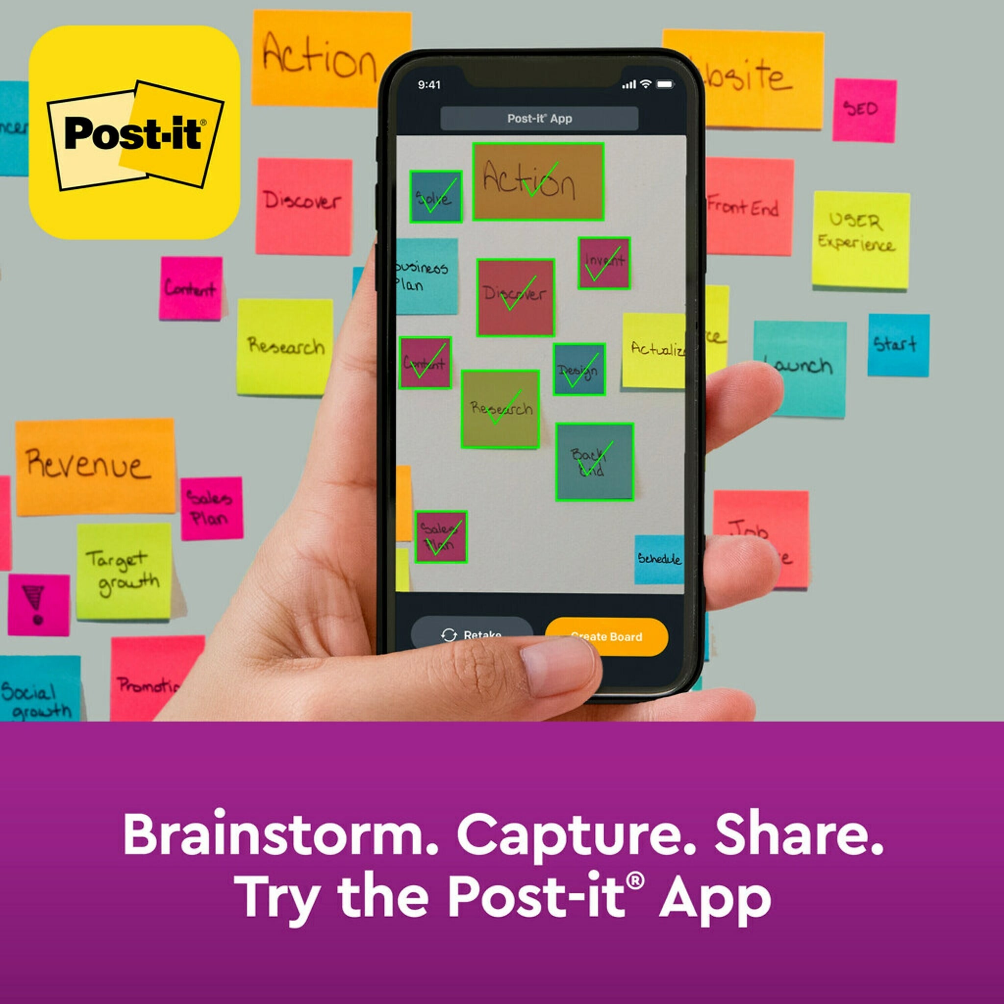 Post-it Super Sticky Notes, 4