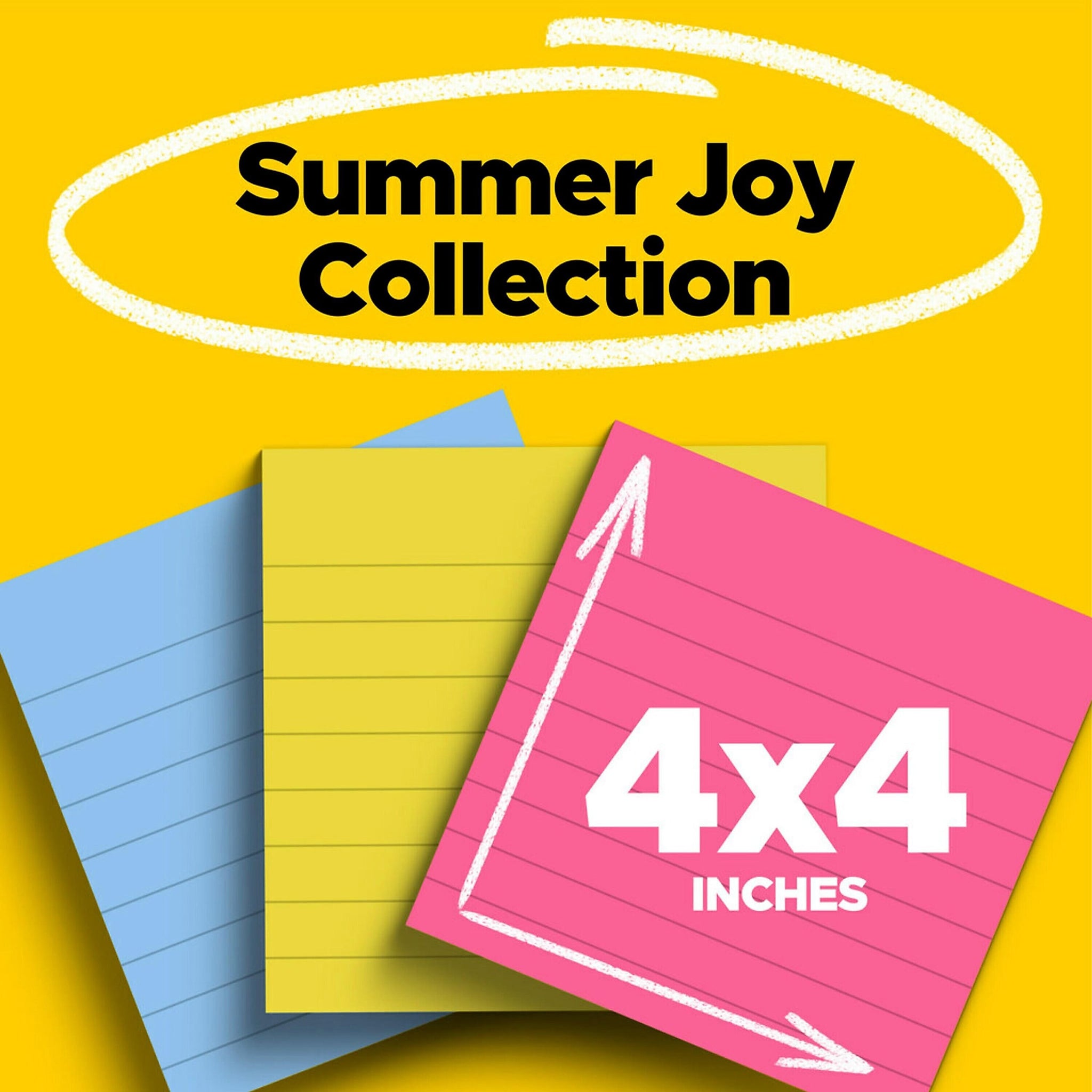 Post-it Super Sticky Notes, 4