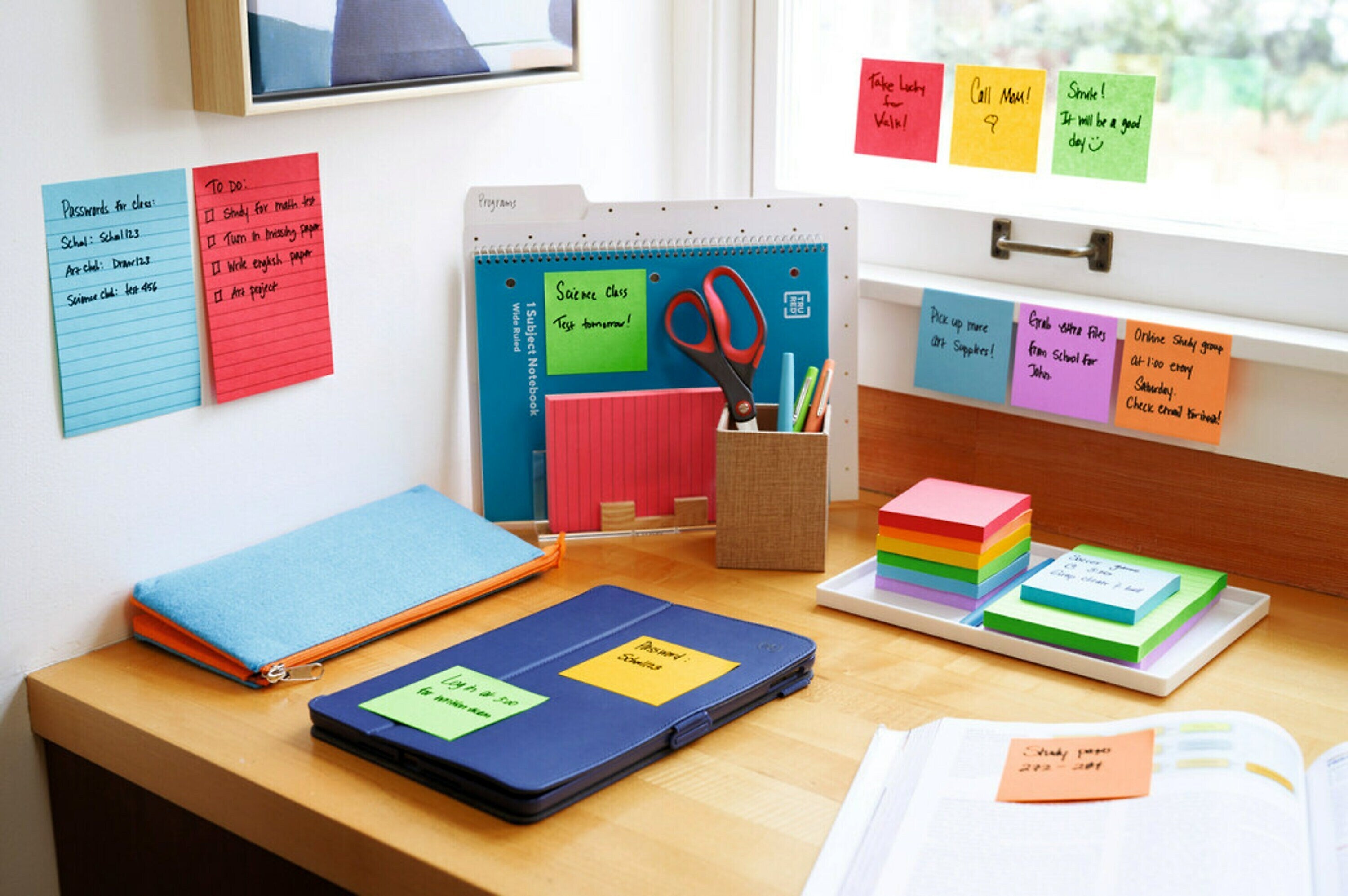 Post-it Super Sticky Notes, 4