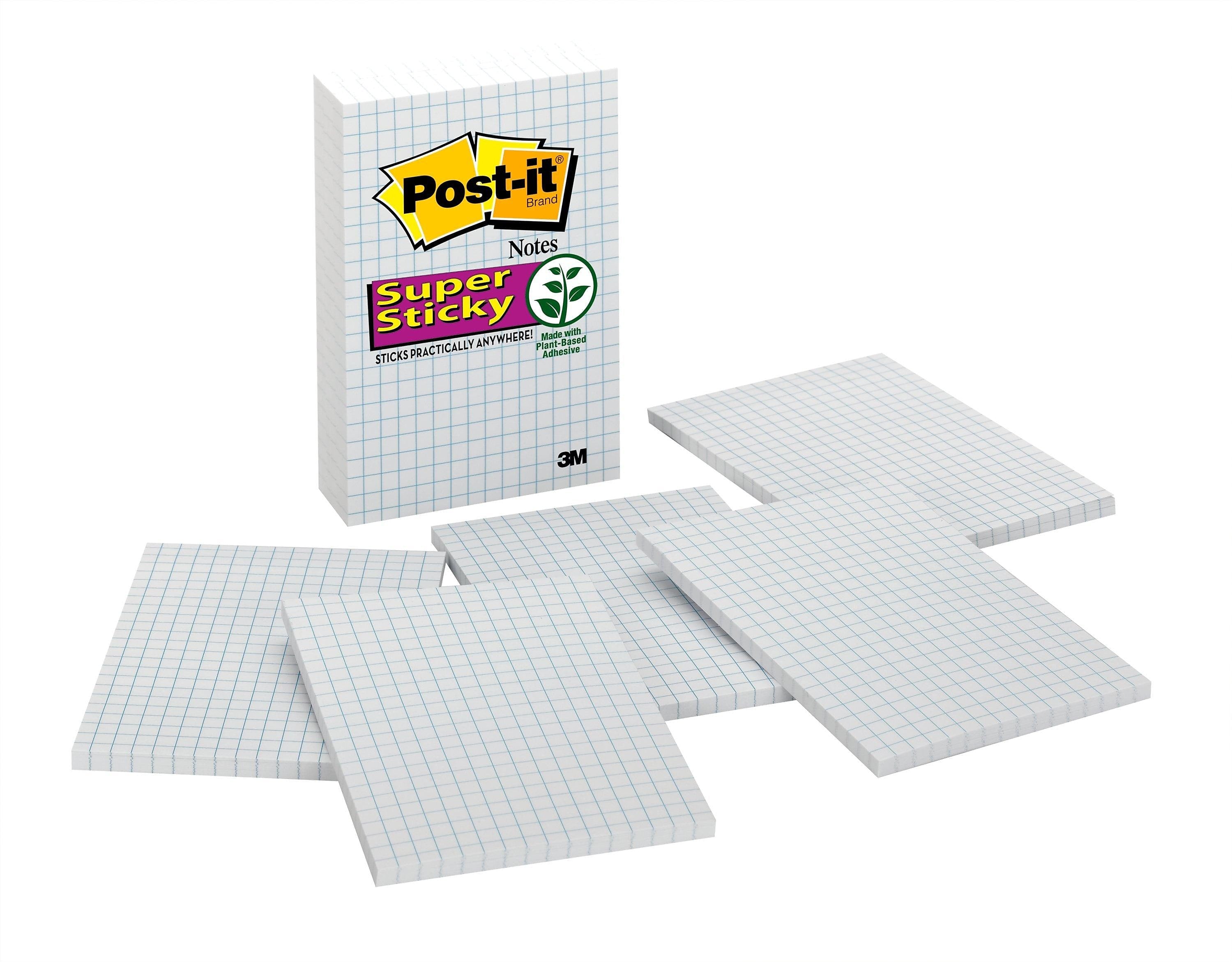Post-it Super Sticky Notes, 4