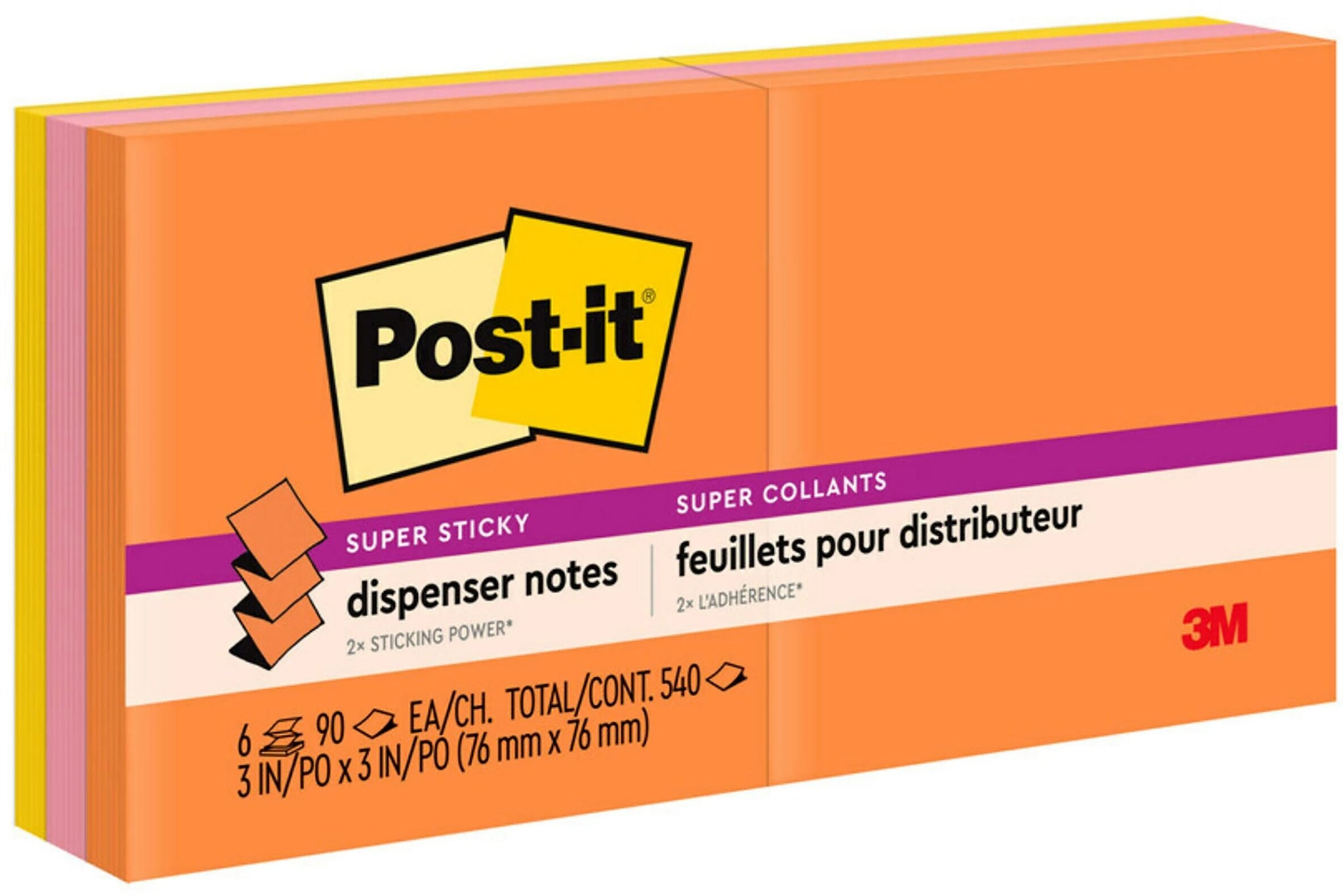 Post-it Super Sticky Pop-up Notes, 3