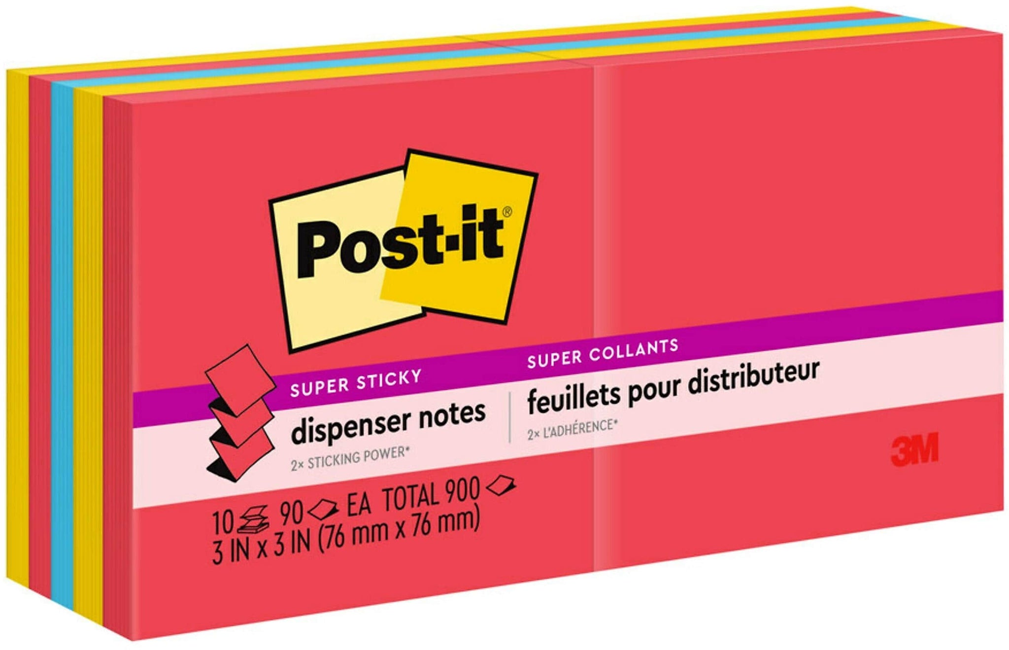 Post-it Super Sticky Pop-up Notes, 3