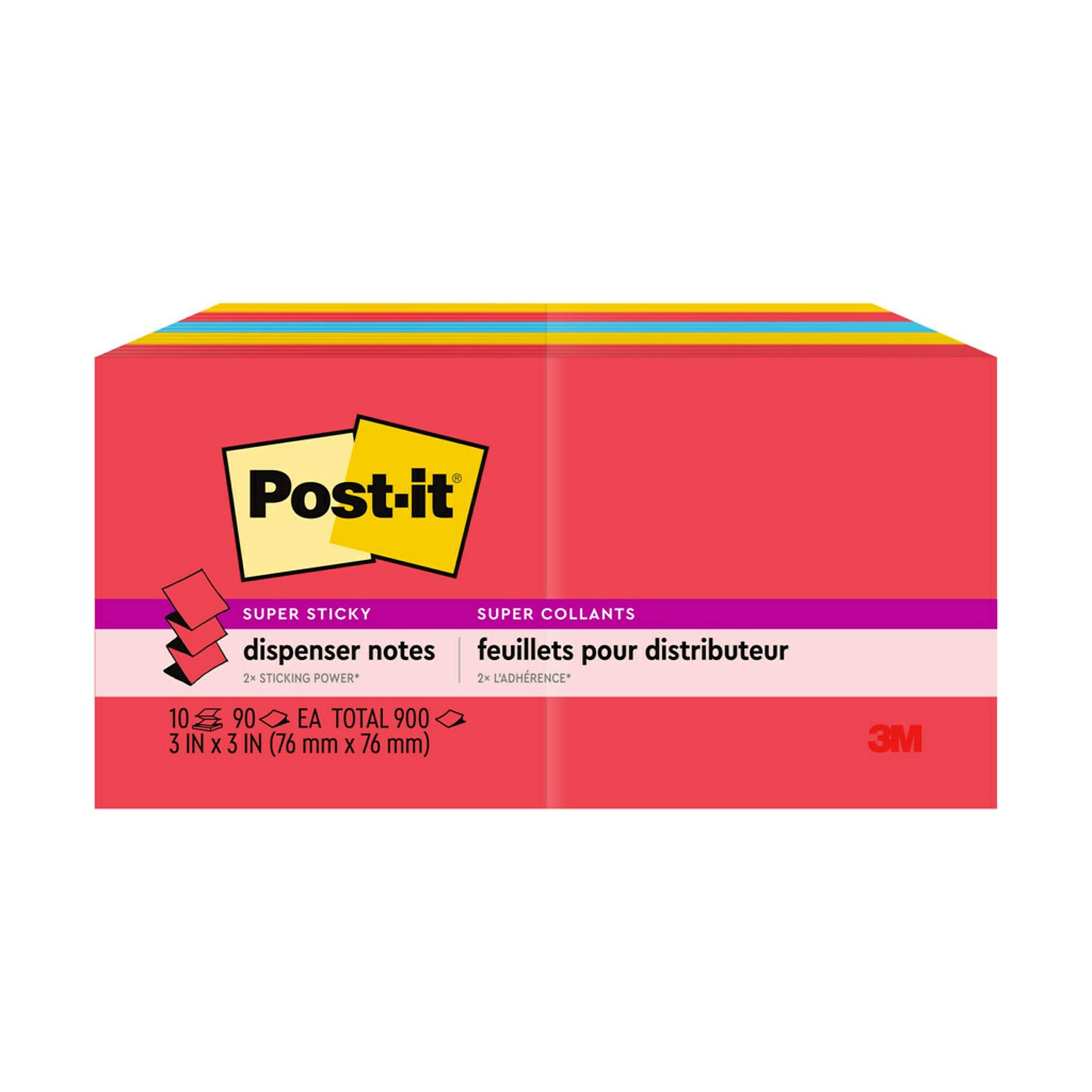 Post-it Super Sticky Pop-up Notes, 3