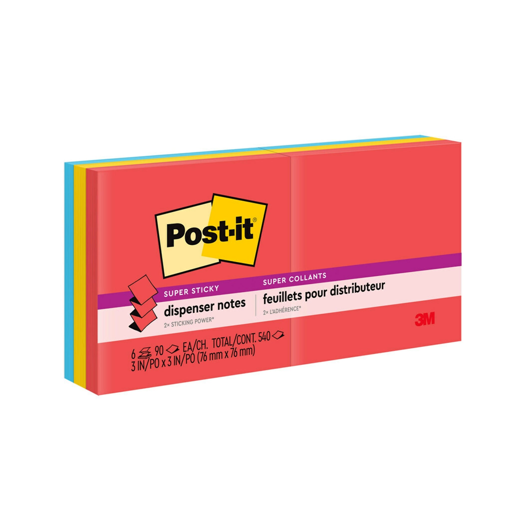 Post-it Super Sticky Pop-up Notes, 3
