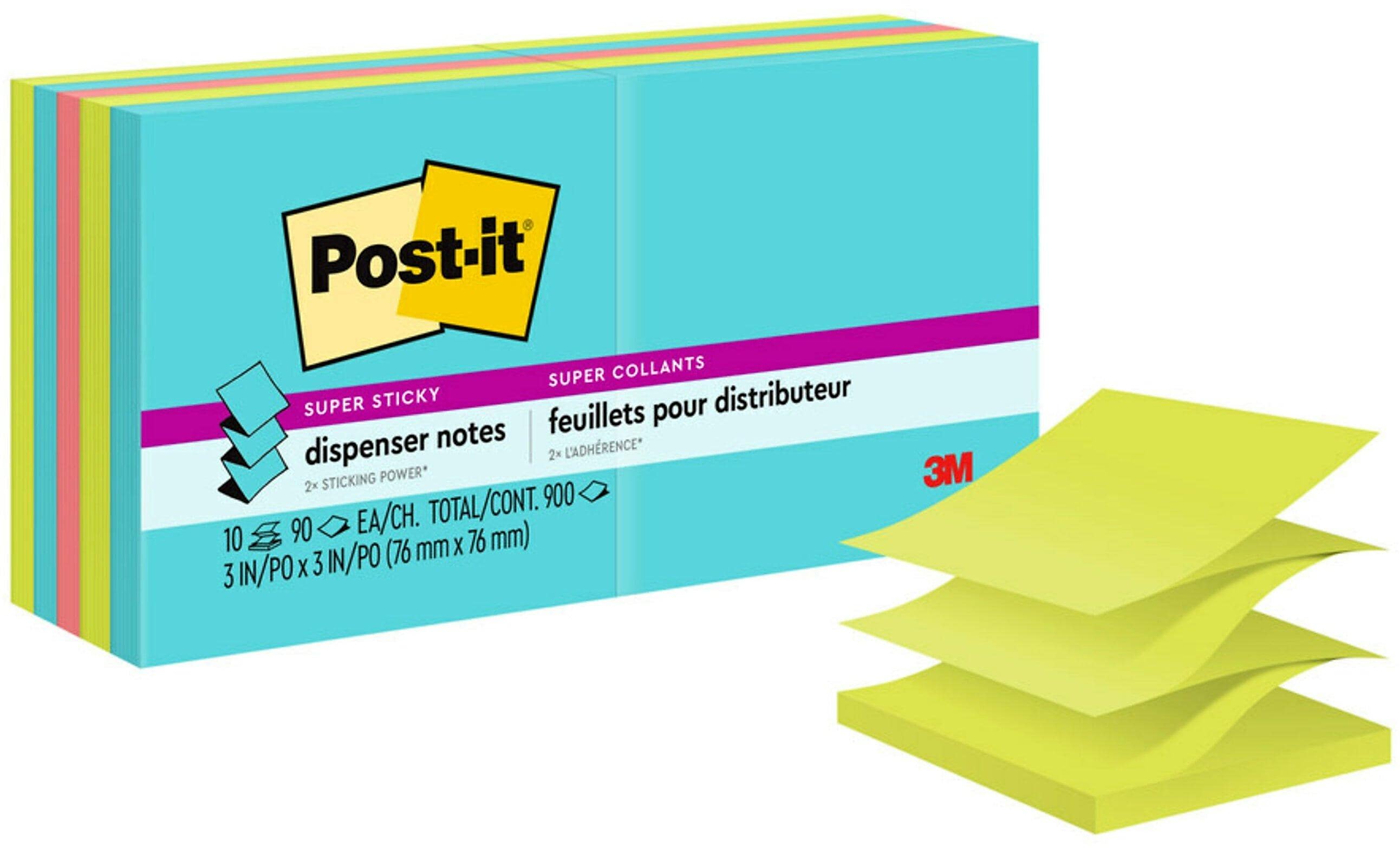 Post-it Super Sticky Pop-up Notes, 3