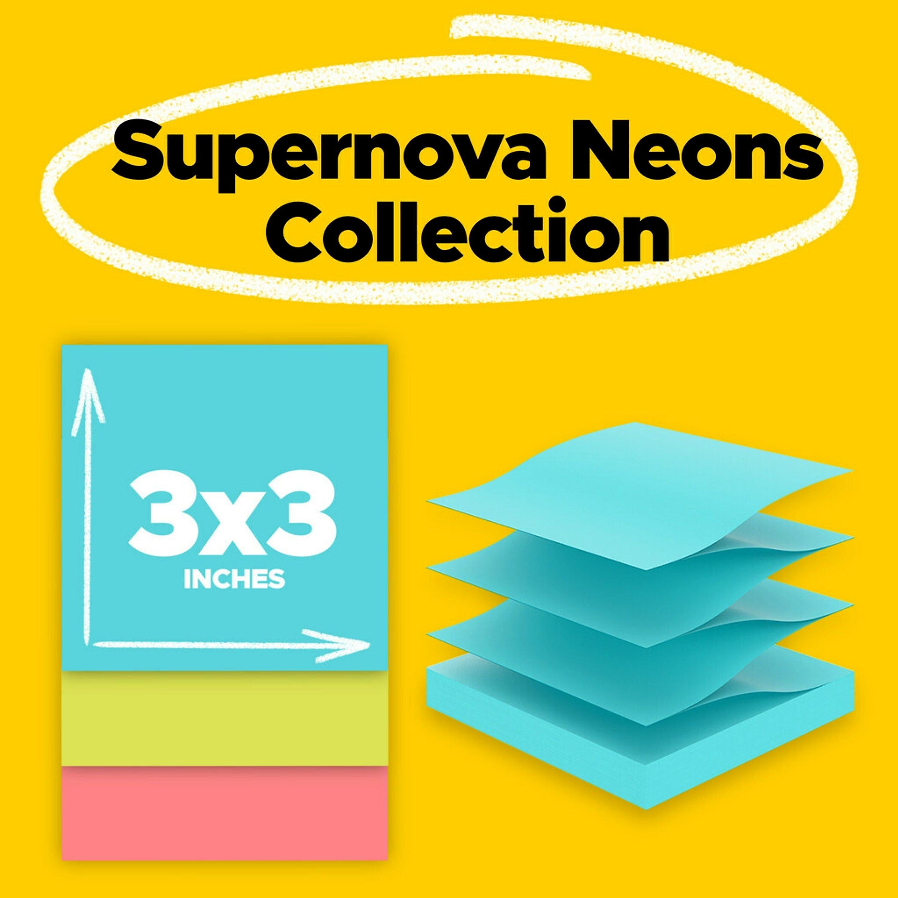 Post-it Super Sticky Pop-up Notes, 3
